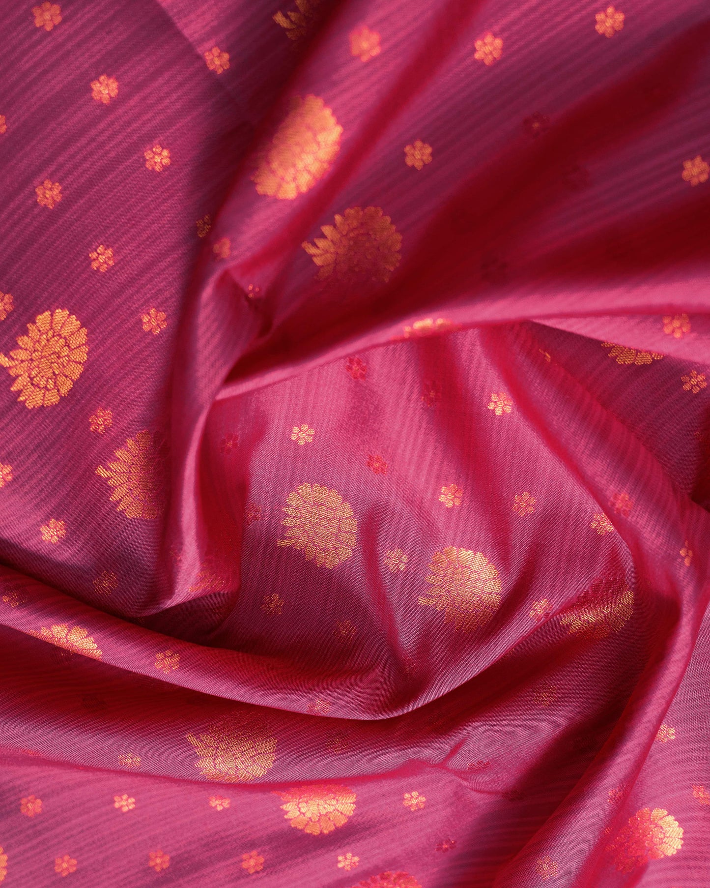Onion Pink With Saffire Green Pallu Pure Silk Signature Blend Saree