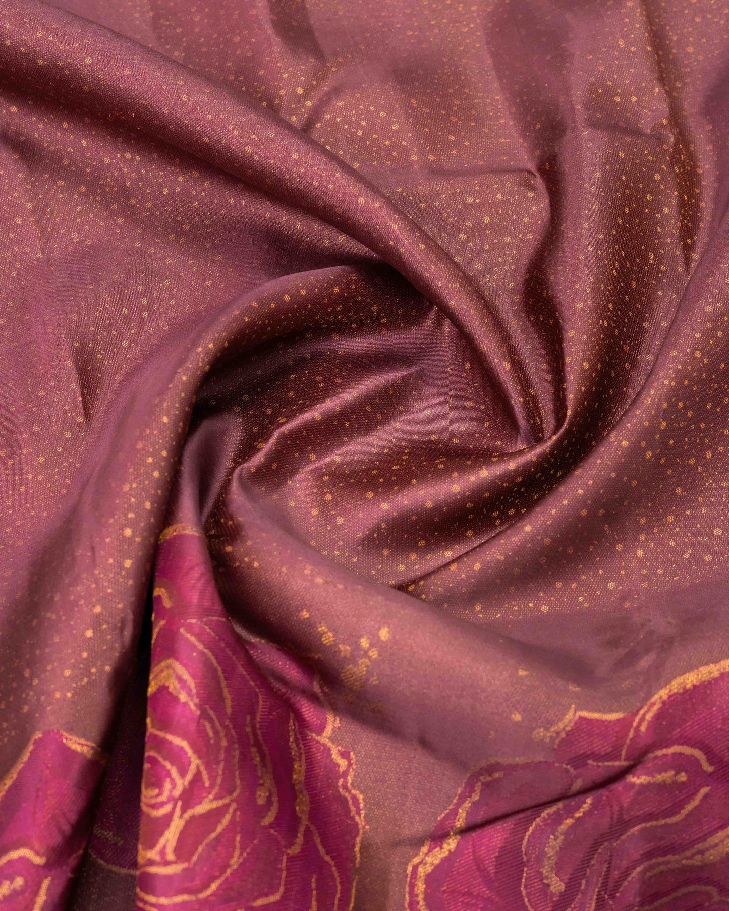 DUAL TONE PASTEL BURGANDY COLOUR WITH GOLD ZARI
