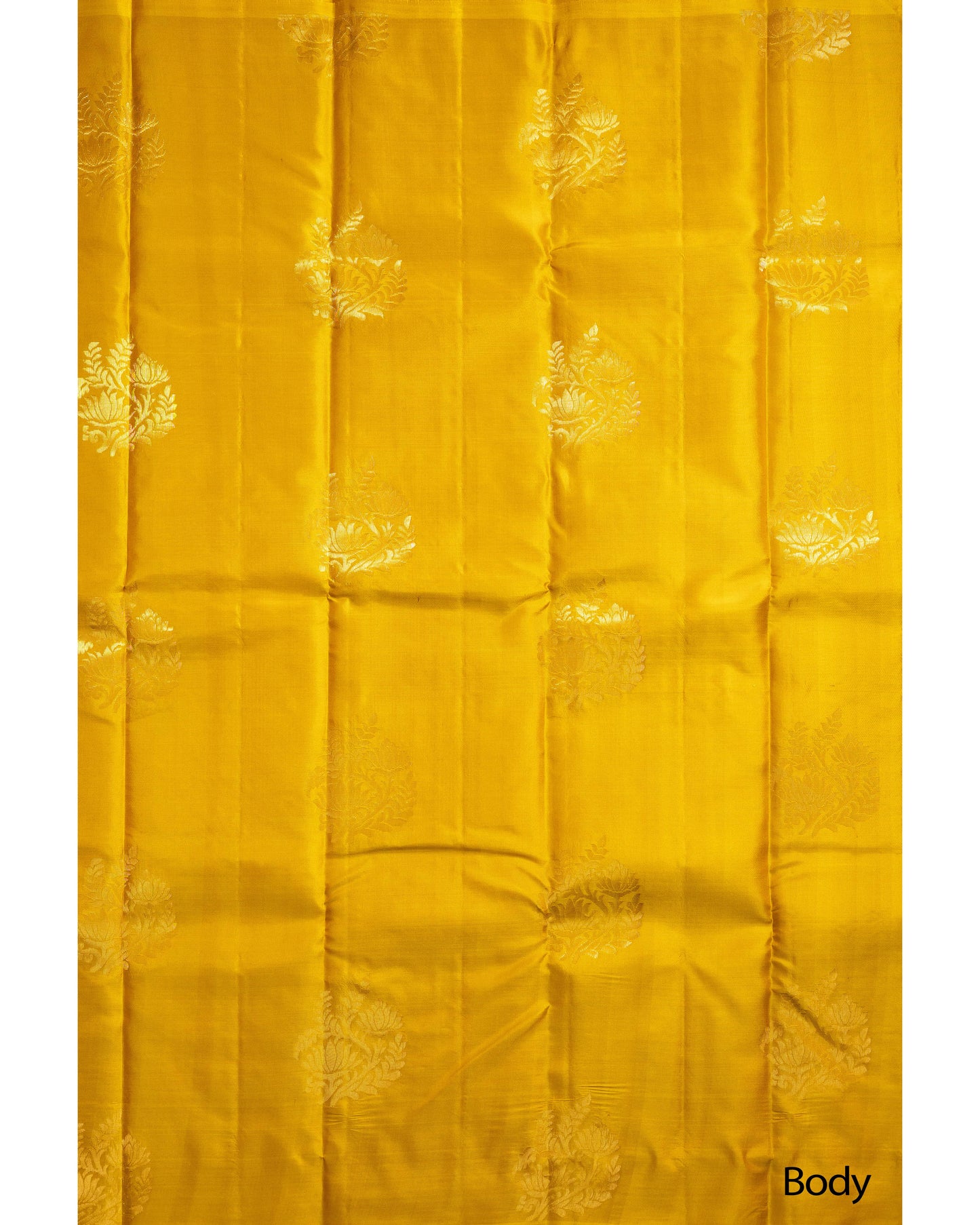 Dark Lemon With Saffire Green Pallu Pure Soft Silk Saree