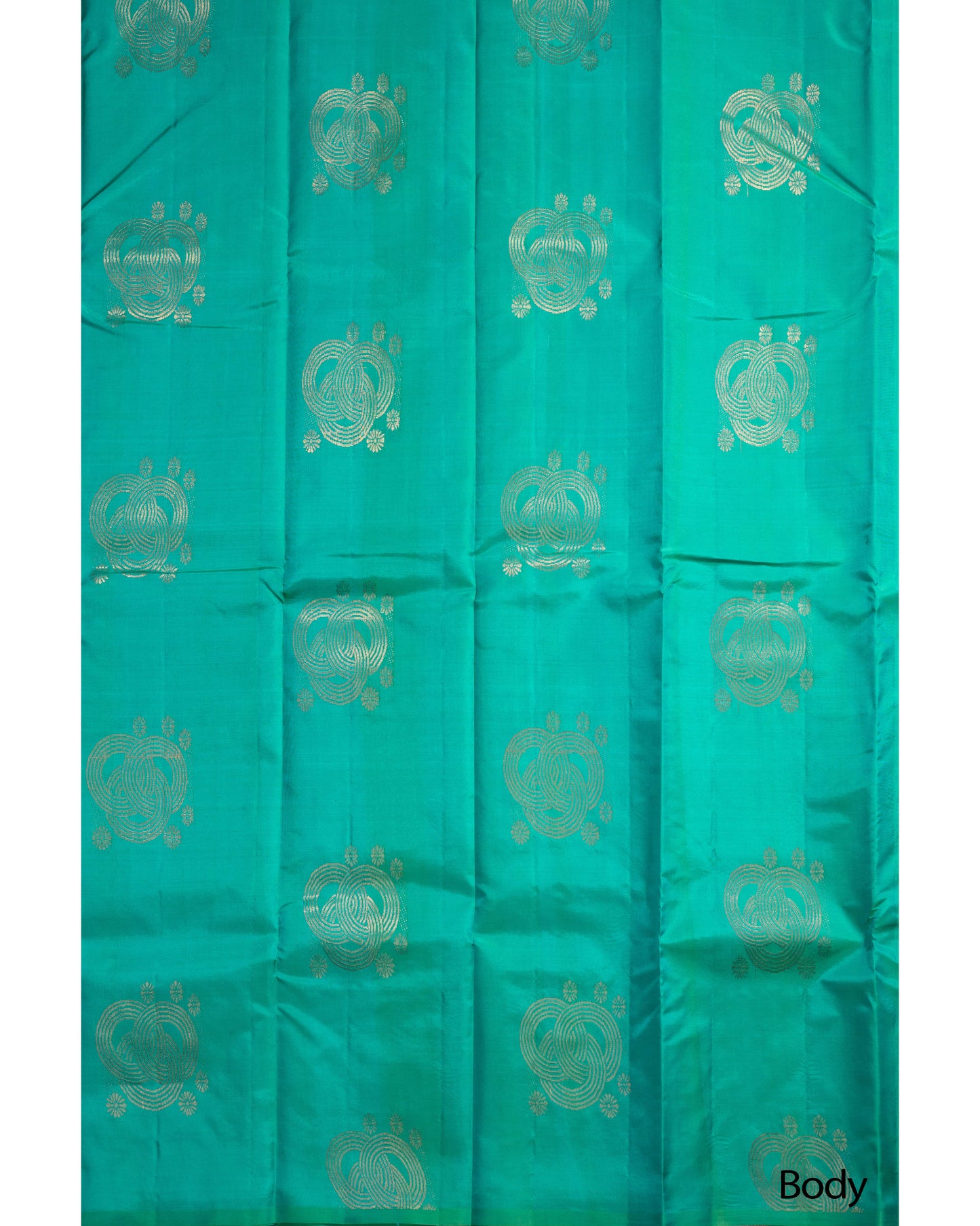 Saffire Green With Rani Pink Pallu Pure Soft Silk Saree
