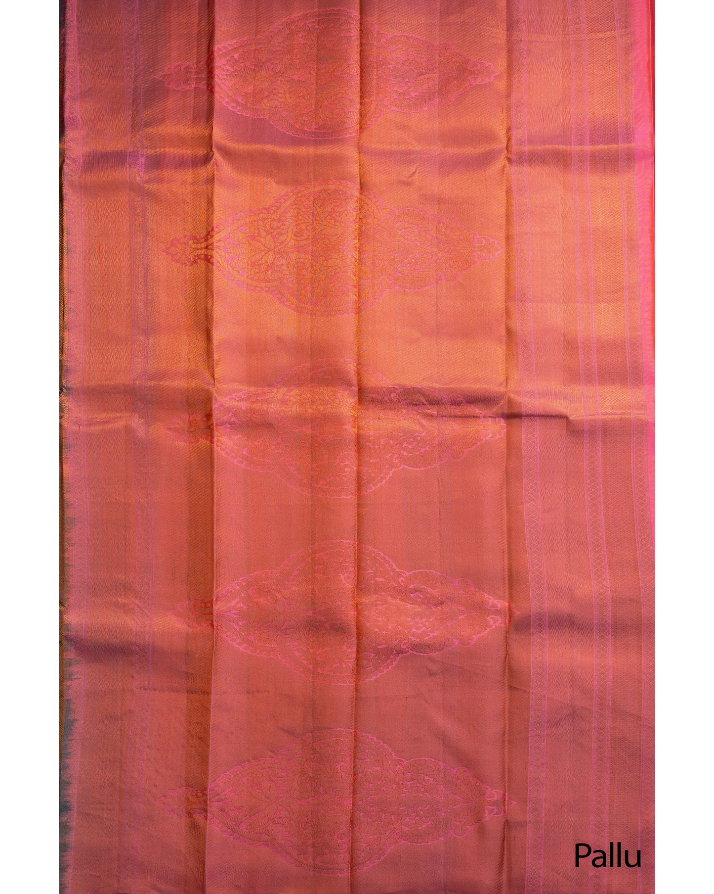 Saffire Blue With Light Pink Pallu Pure Soft Silk Saree