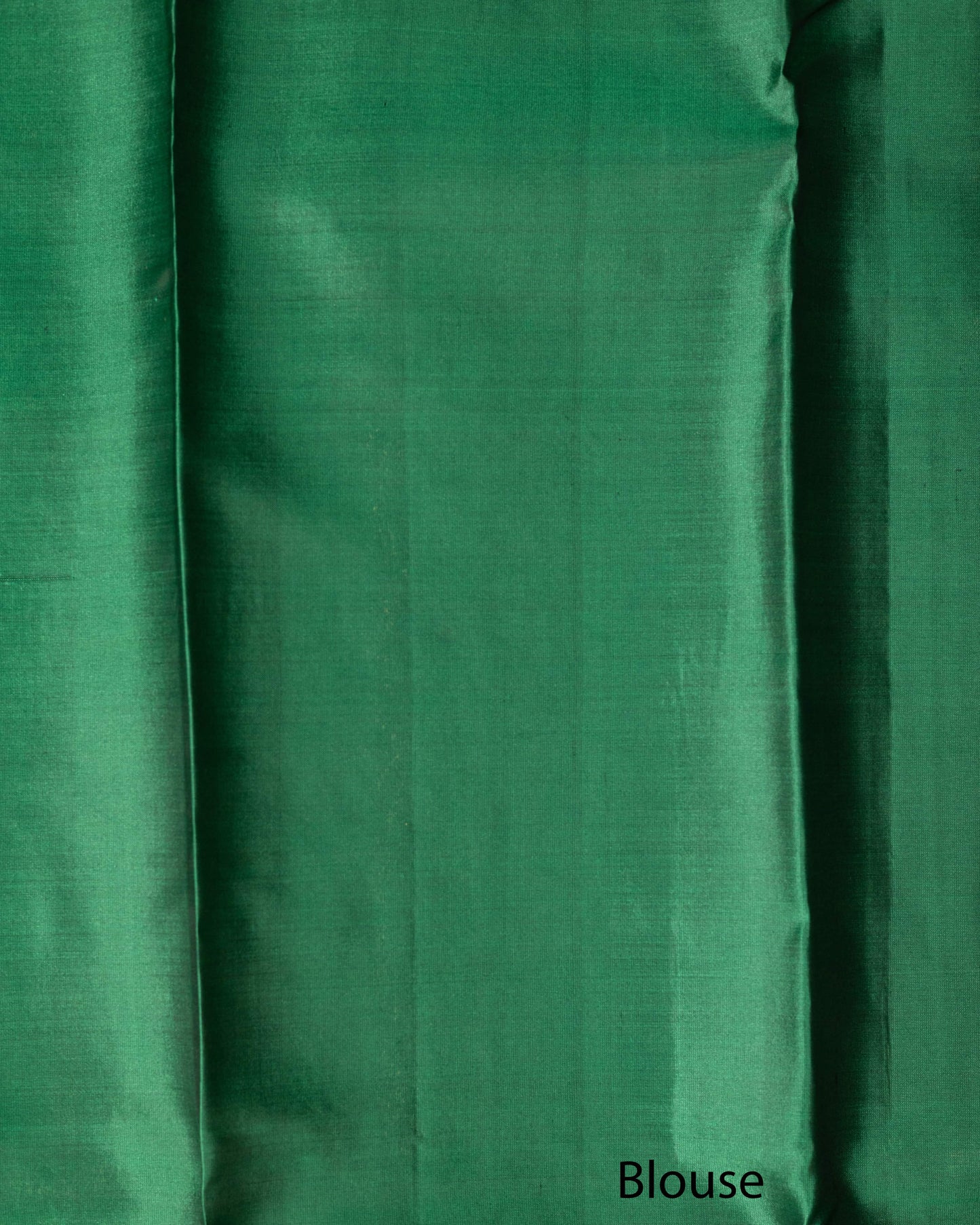 Olive Green With Deeper Saffire Green Pallu Pure Soft Silk Saree