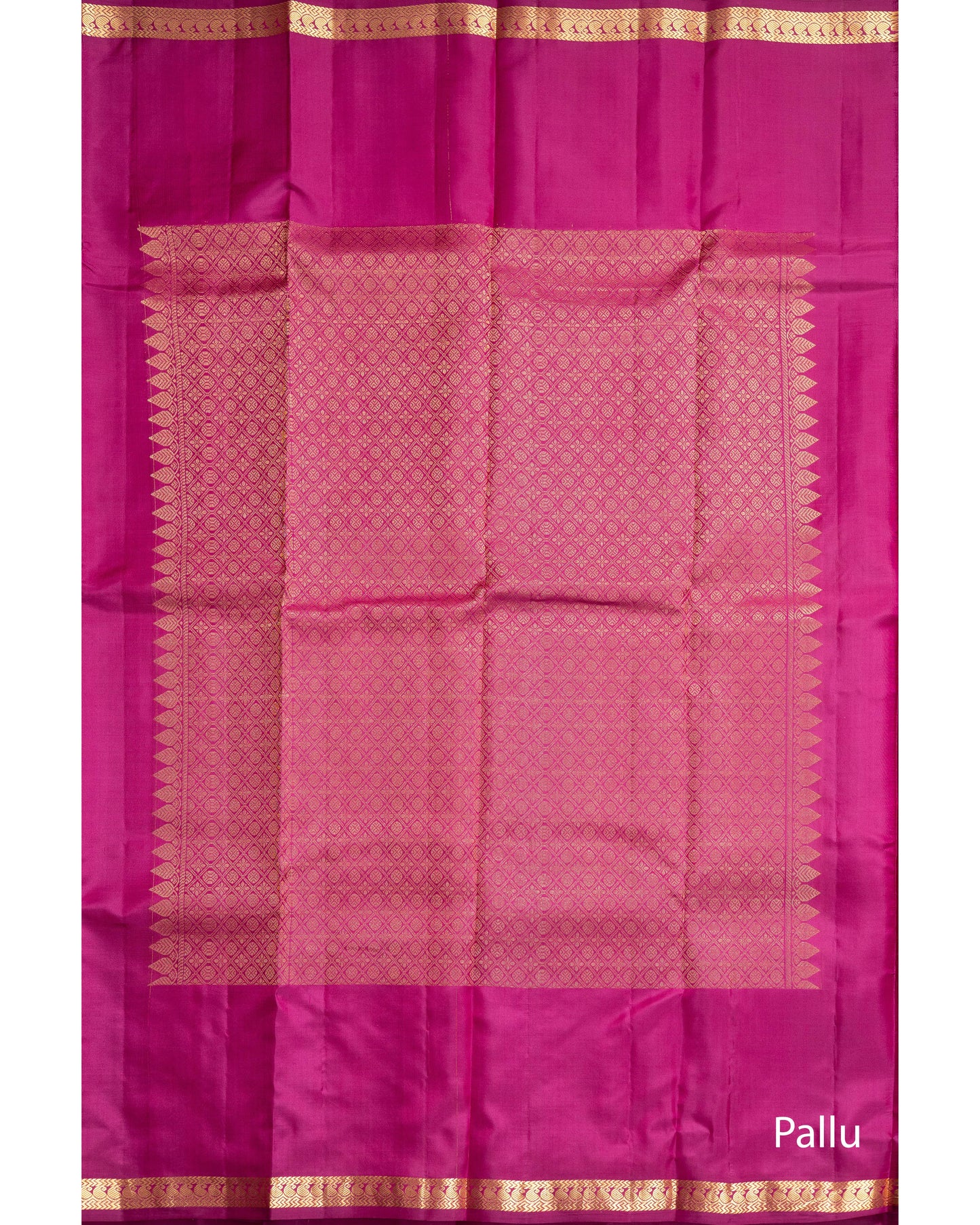 Majenta With Self Colour Pallu Pure Soft Silk Saree