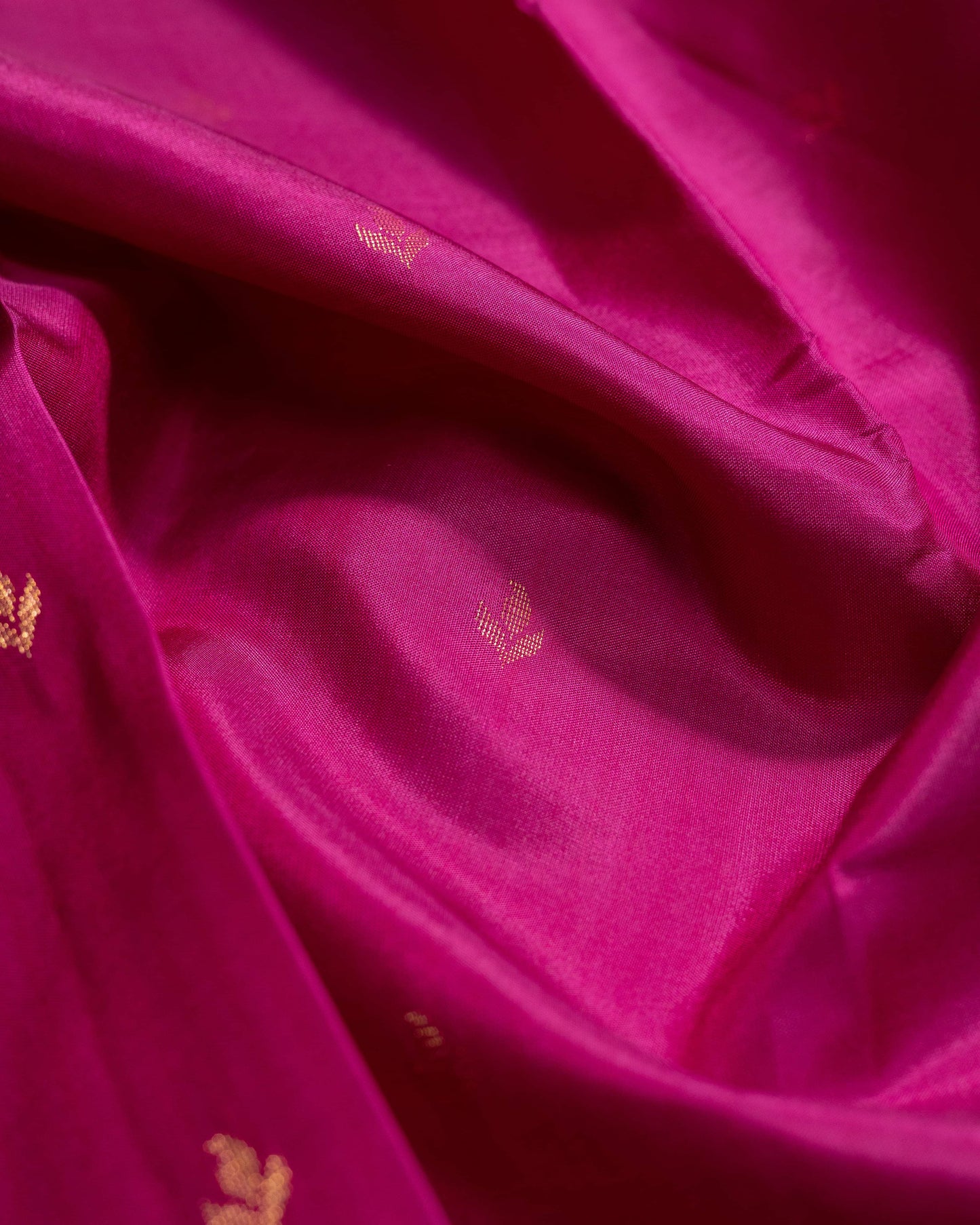 Majenta With Self Colour Pallu Pure Soft Silk Saree