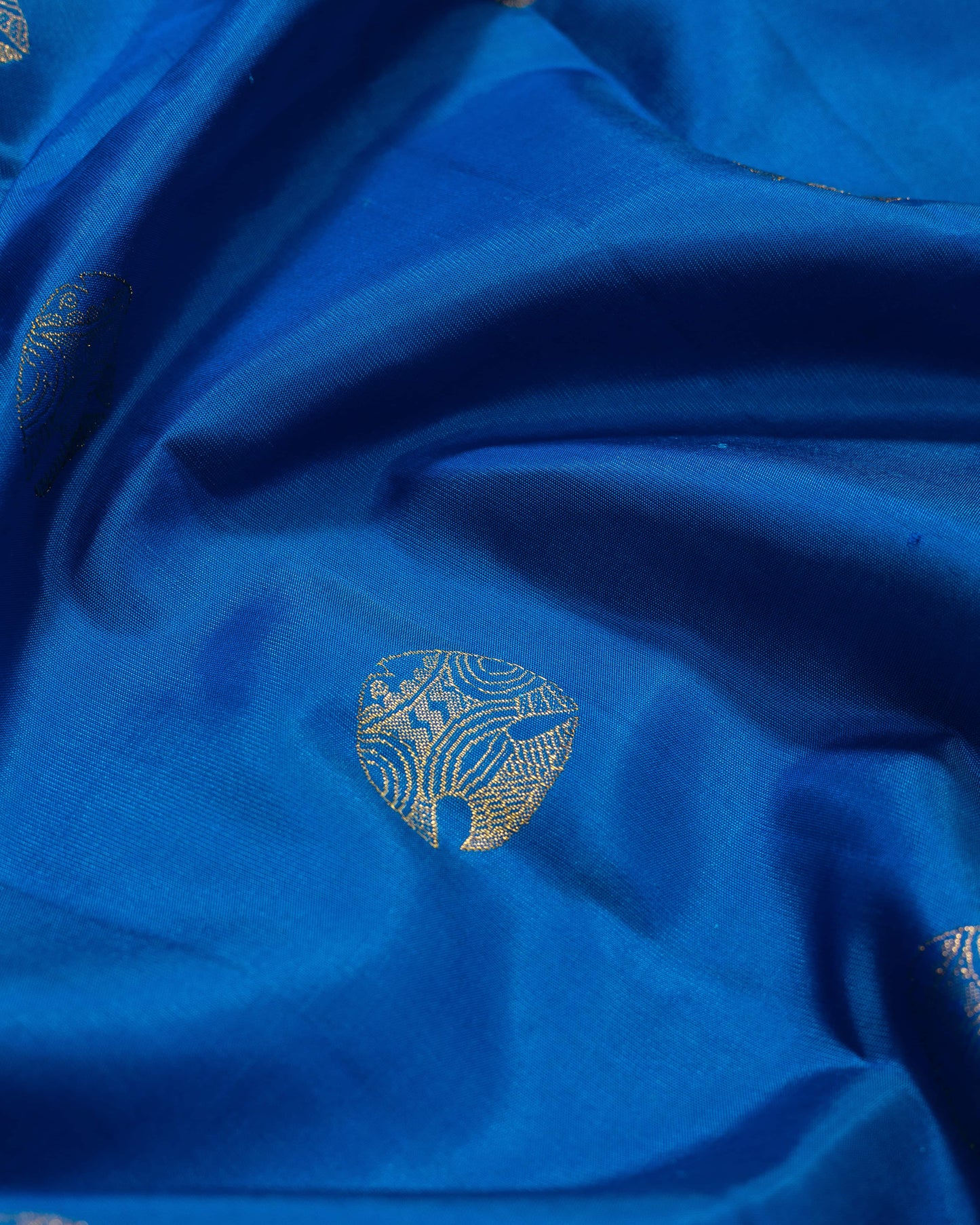 Royal Blue With Rani Pink Pallu Pure Soft Silk Saree