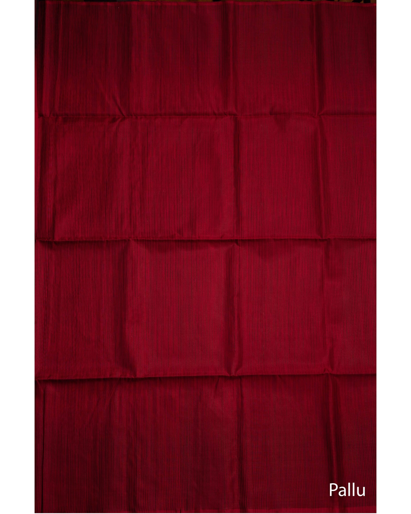 Red With Chocolate Brown Pallu Pure Soft Silk Saree