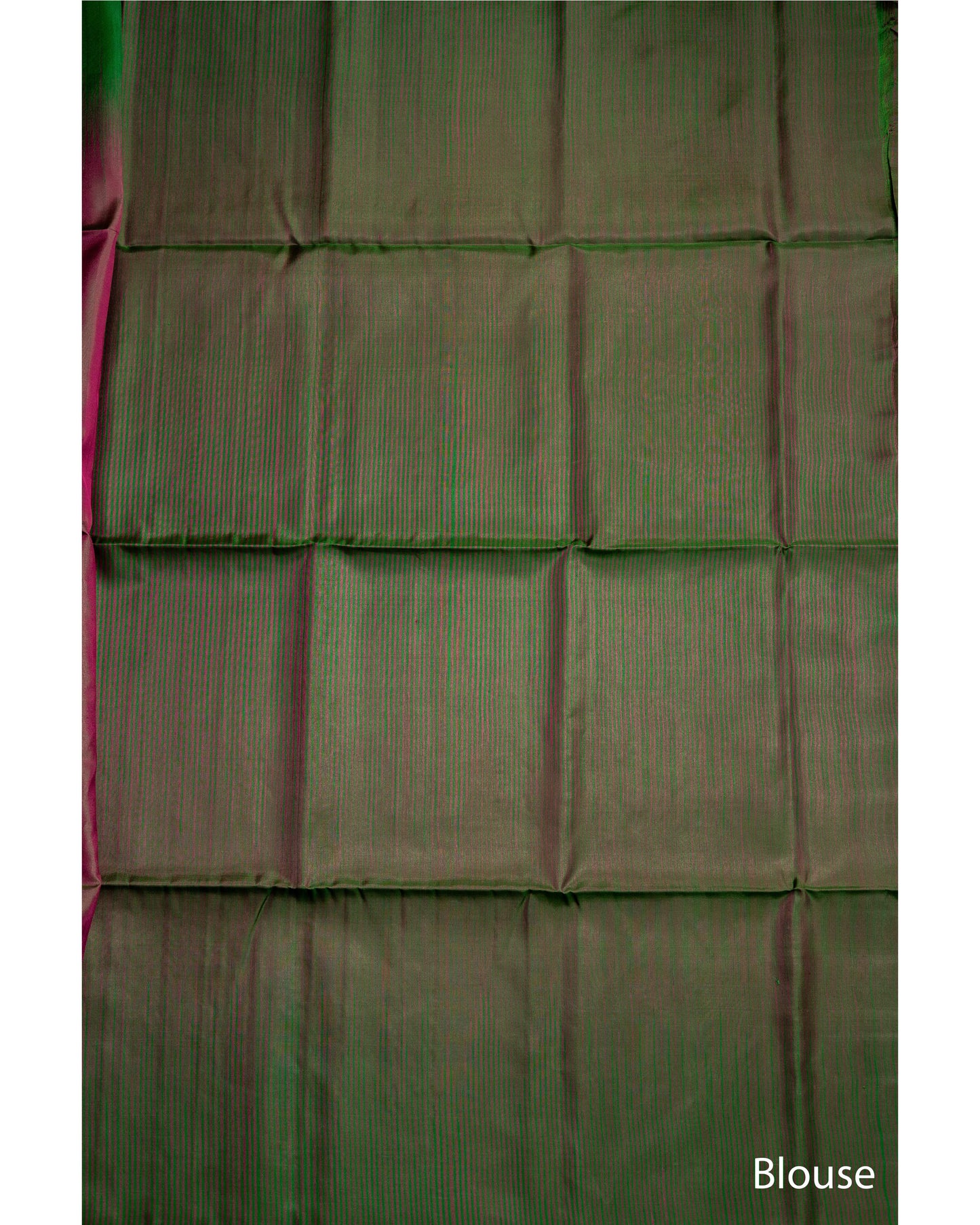 Greenish Majenta With Leaf Green Pallu Pure Soft Silk Saree