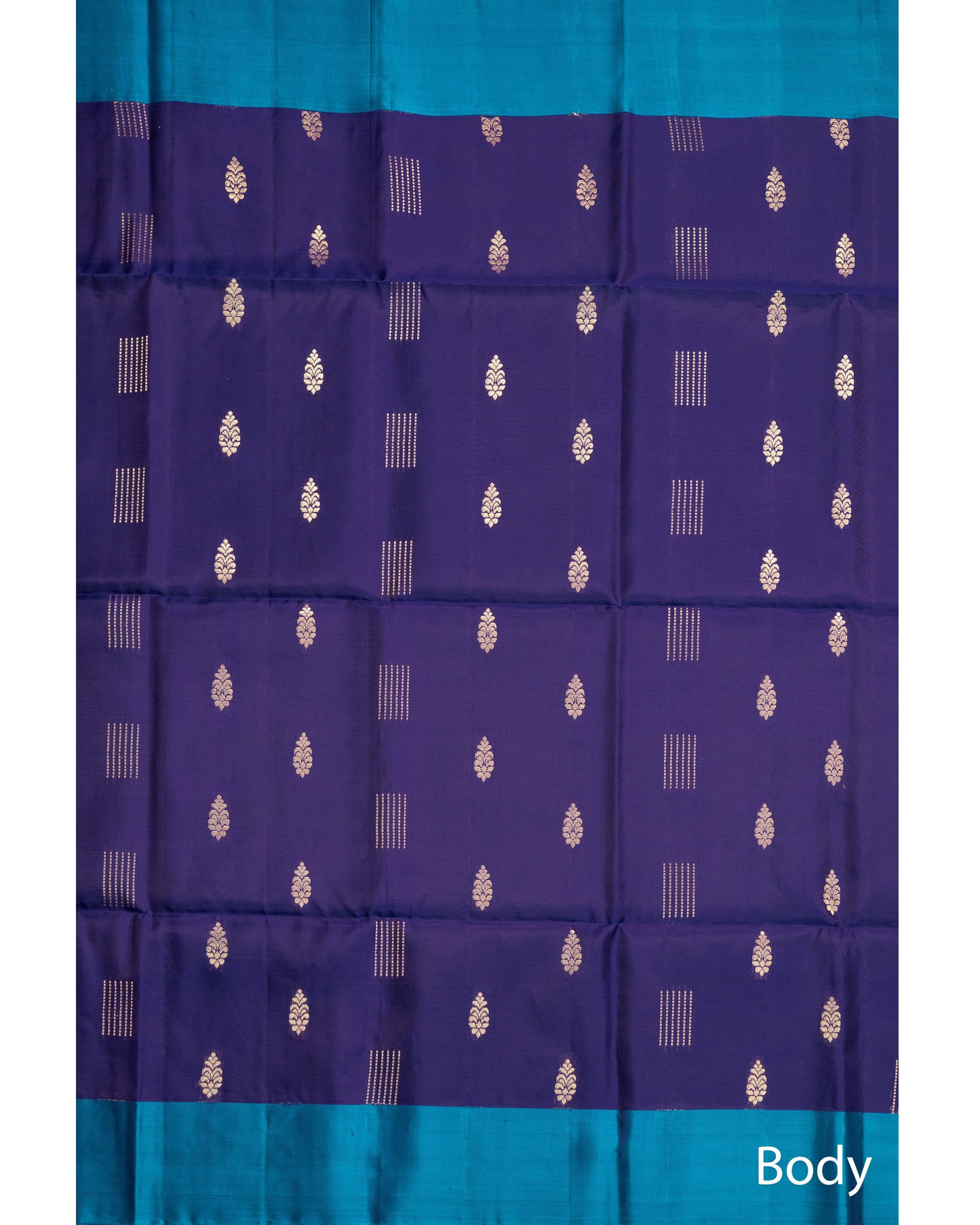 Royal Deeper Blue With Tarquoise Blue Pallu Pure Soft Silk Saree