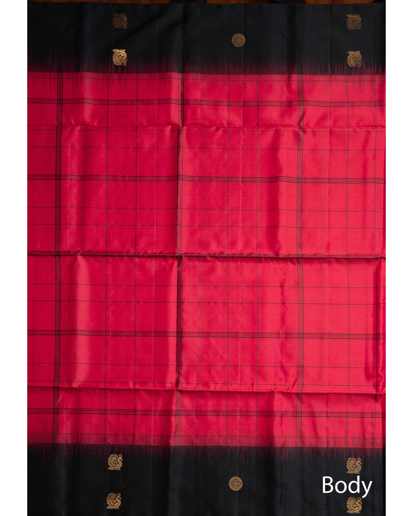 Subtle Rani Pink With Bottle Green Pallu Pure Soft Silk Saree