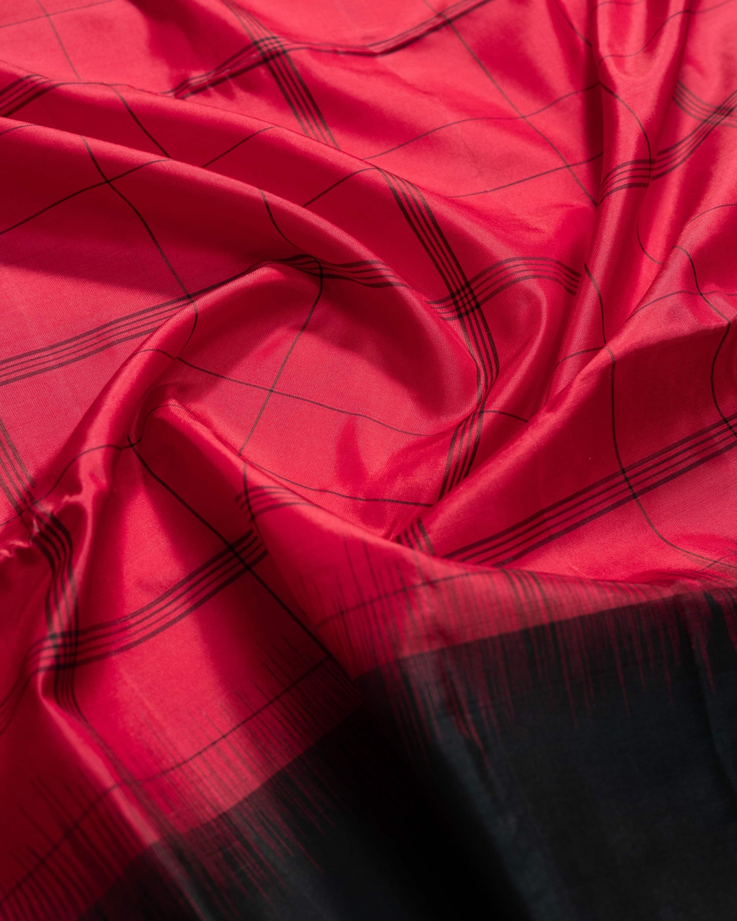 Subtle Rani Pink With Bottle Green Pallu Pure Soft Silk Saree