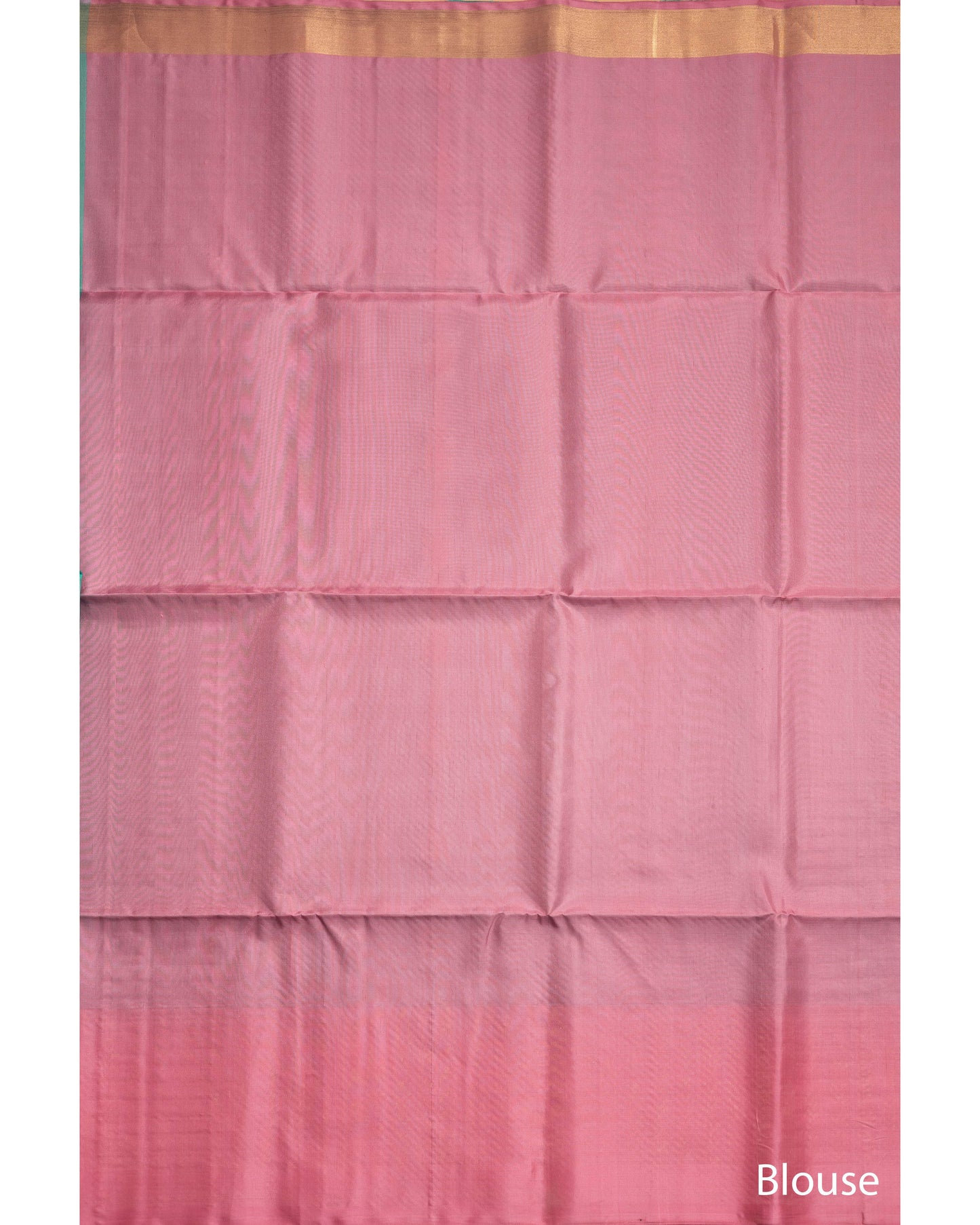 Sea Green With Pink Pallu Kanchivaram Pure Soft Silk Saree