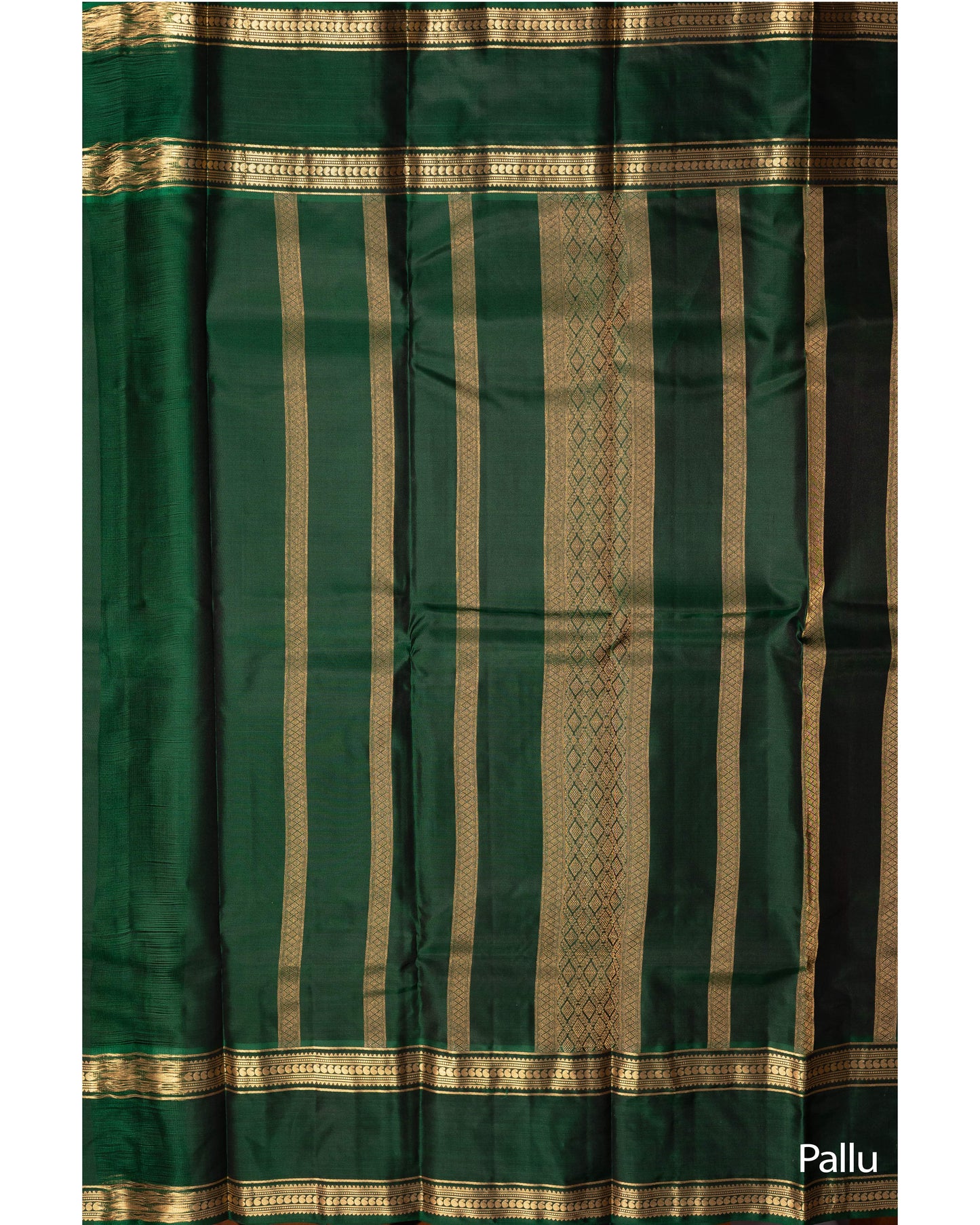 Maroon Colour With Bottle Green Pallu Kanchivaram Pure Soft Silk Saree