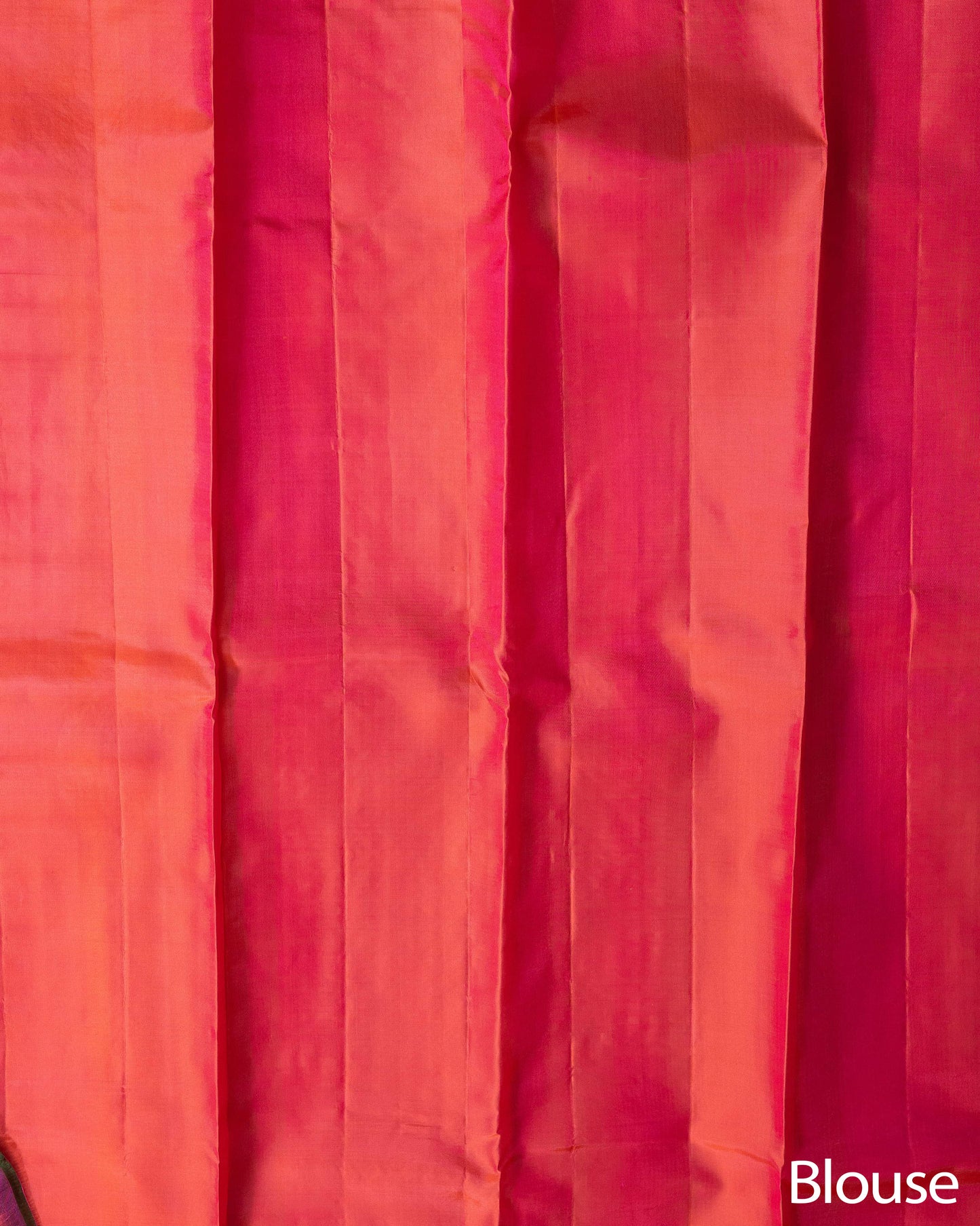 Parrot Green with Tomato Pink Pallu Pure Soft Silk Saree