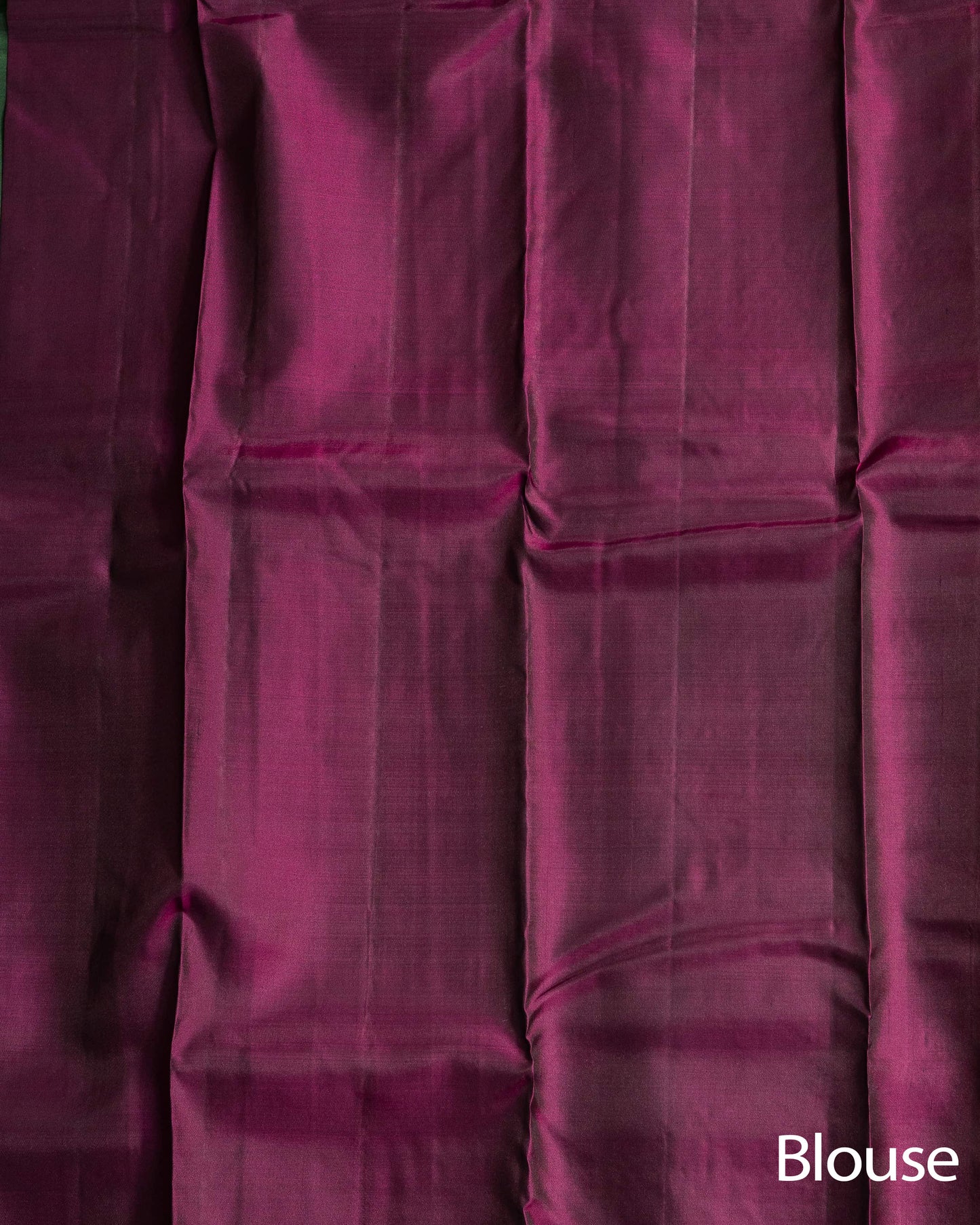 Bottle Green Colour With Deeper Burgandy Pallu Kanchivaram Pure Soft Silk Saree