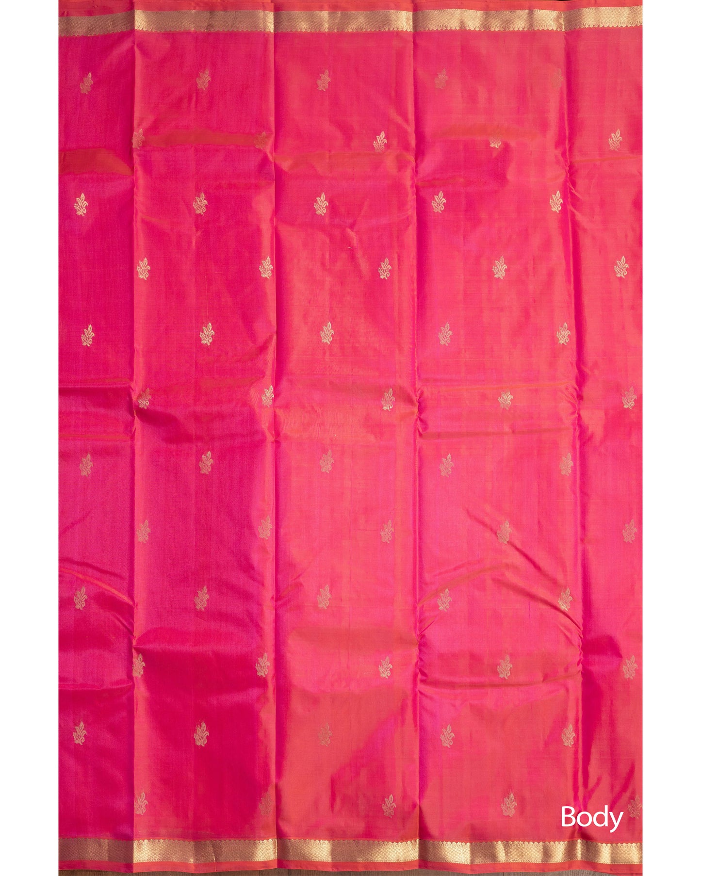 Pinkish Tomato With Self Colour Pallu Pure Soft Silk Saree