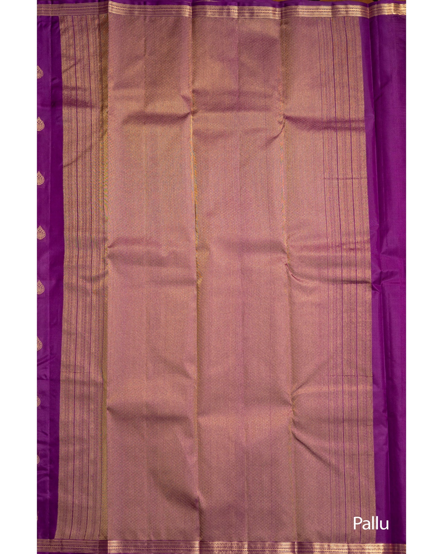 Purple With Self Colour Pallu Pure Soft Silk Saree