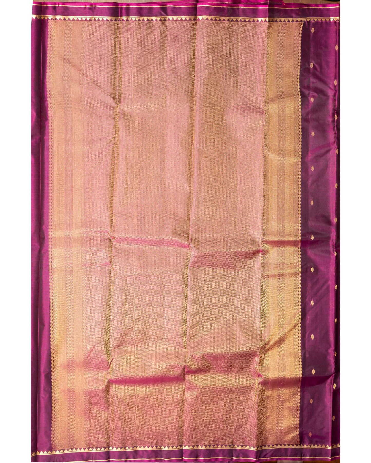 Burgandy With Self Colour Pallu Kanchivaram Pure Soft Silk Saree