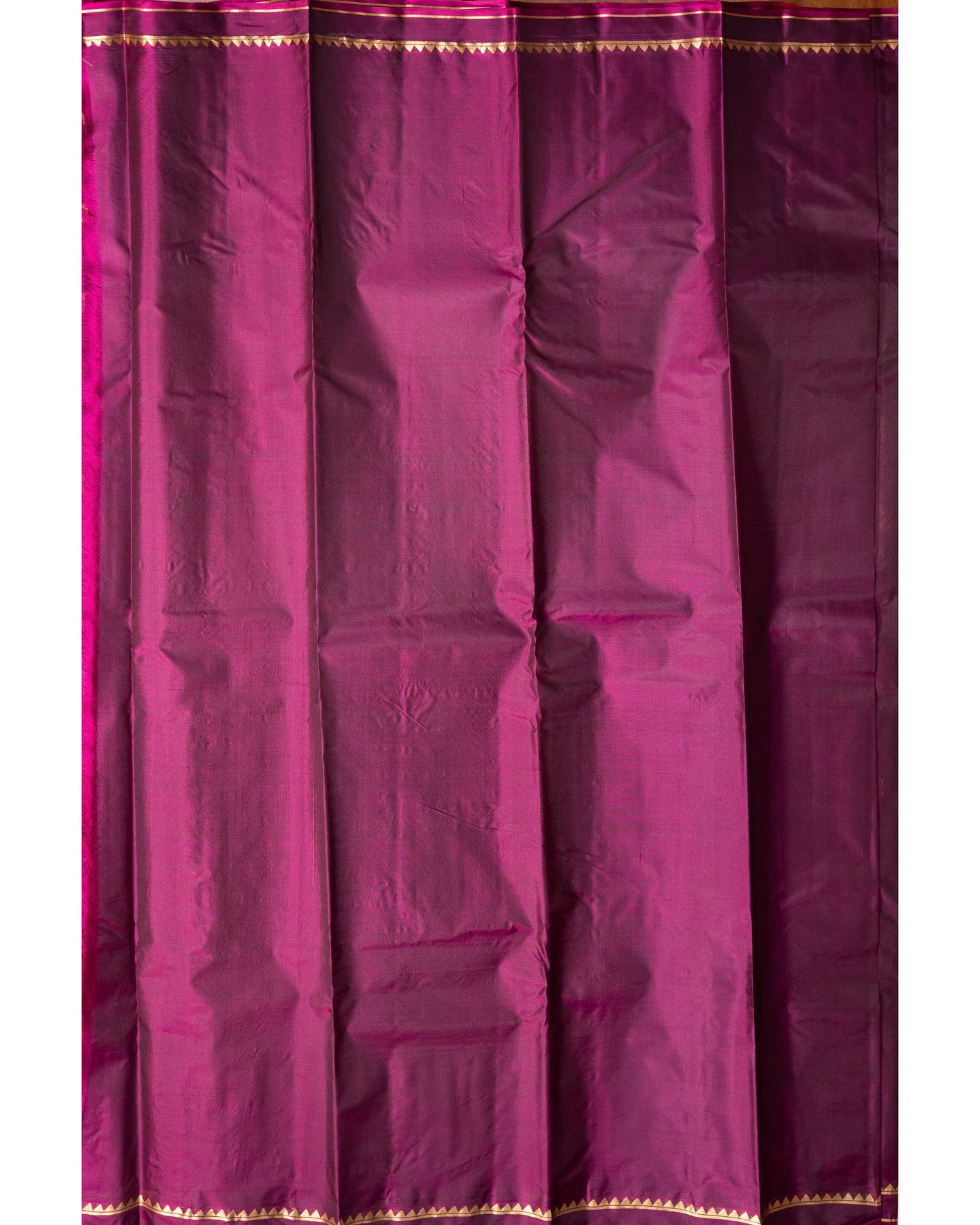 Burgandy With Self Colour Pallu Kanchivaram Pure Soft Silk Saree