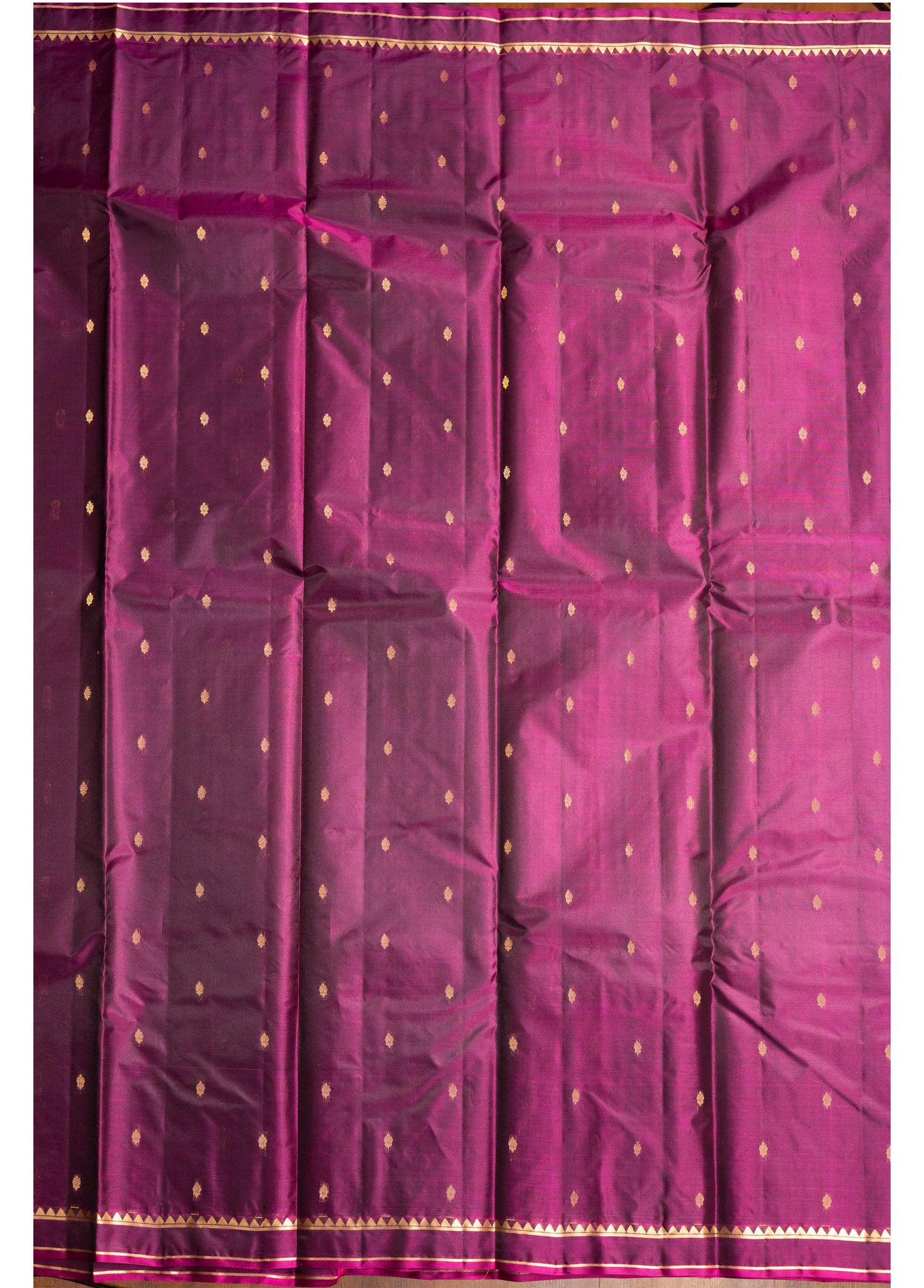 Burgandy With Self Colour Pallu Kanchivaram Pure Soft Silk Saree
