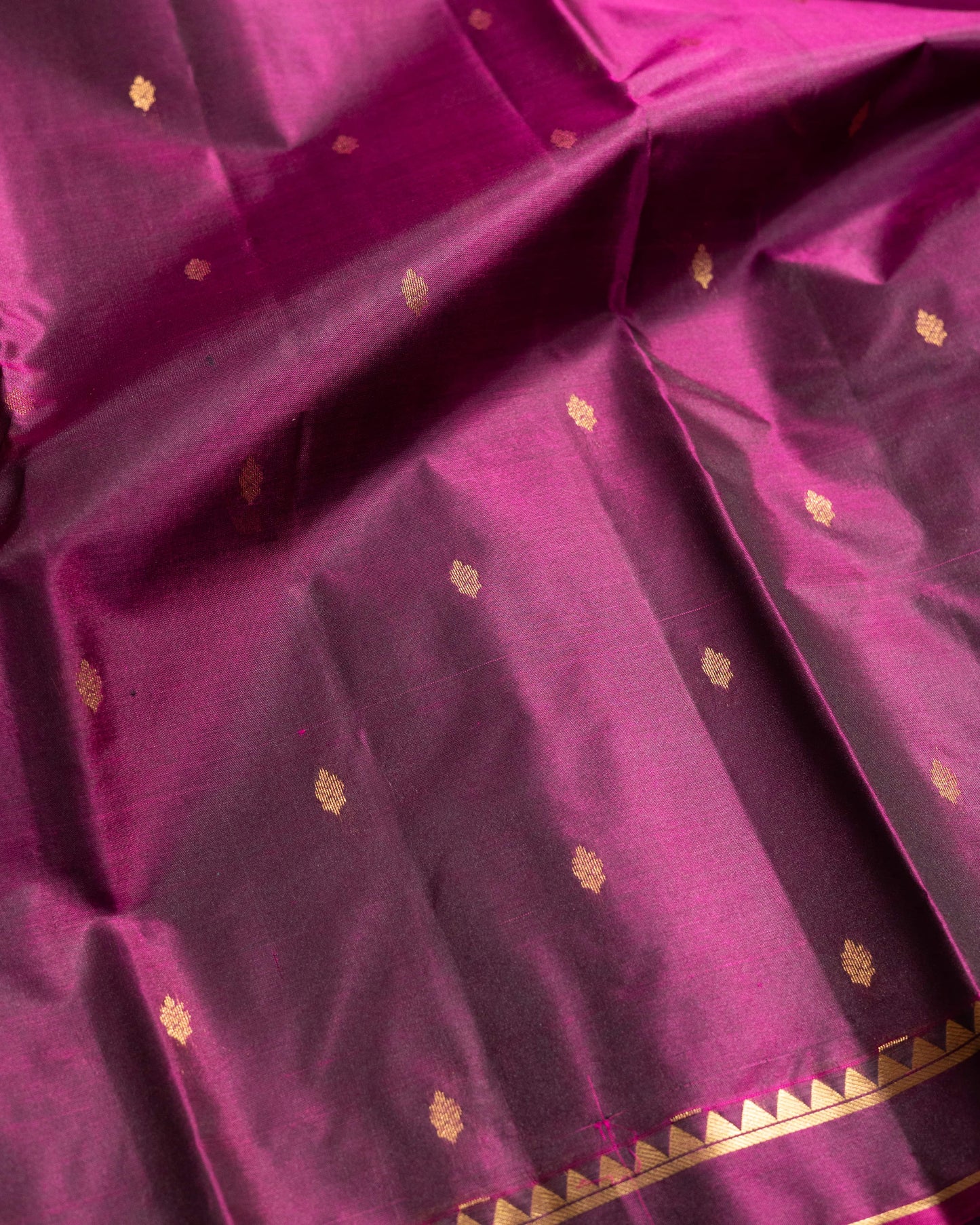 Burgandy With Self Colour Pallu Kanchivaram Pure Soft Silk Saree