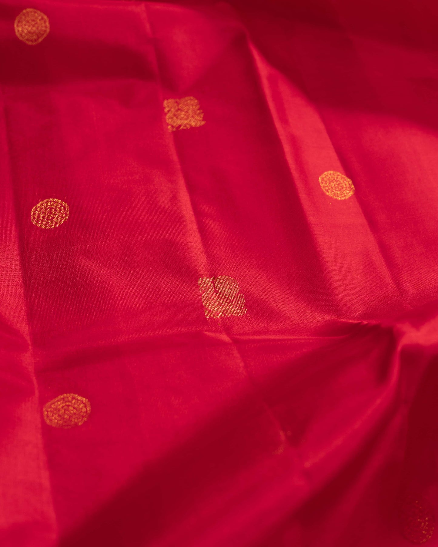 Reddish Orange With Self Colour Kanchivaram Pure Soft Silk Saree