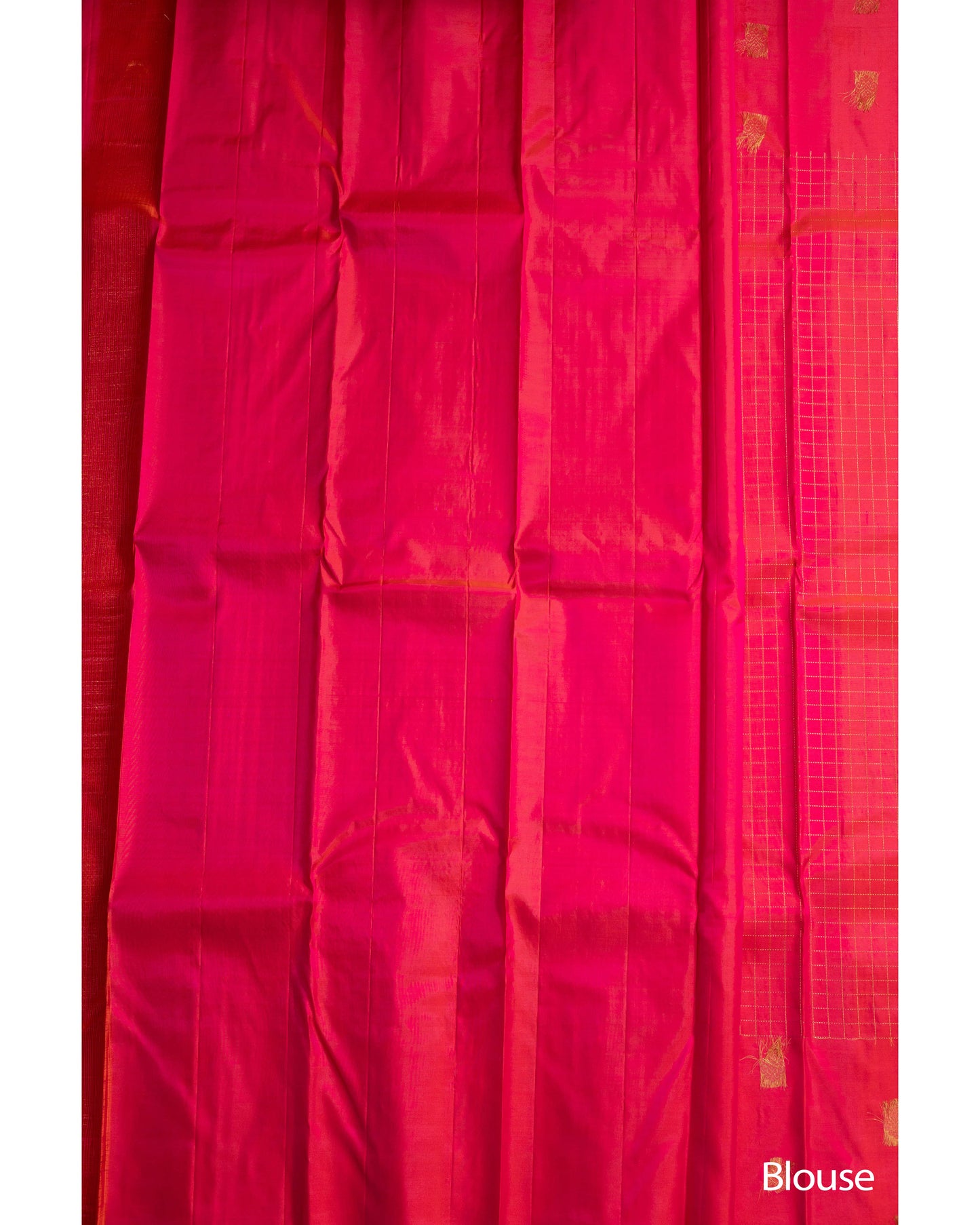 Vibrant Rani Pink With Self Colour Pallu Kanchivaram Pure Soft Silk Saree
