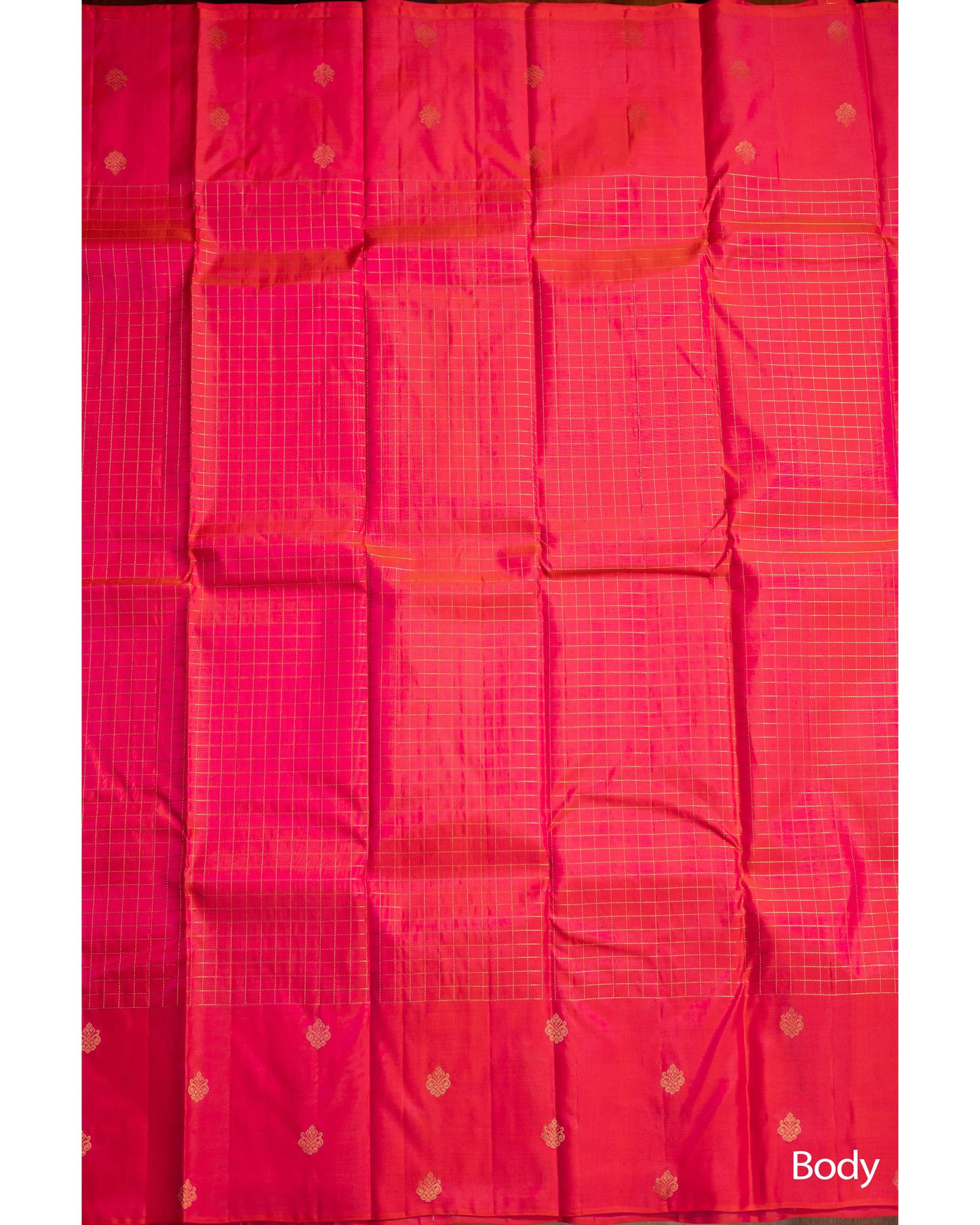 Vibrant Rani Pink With Self Colour Pallu Kanchivaram Pure Soft Silk Saree