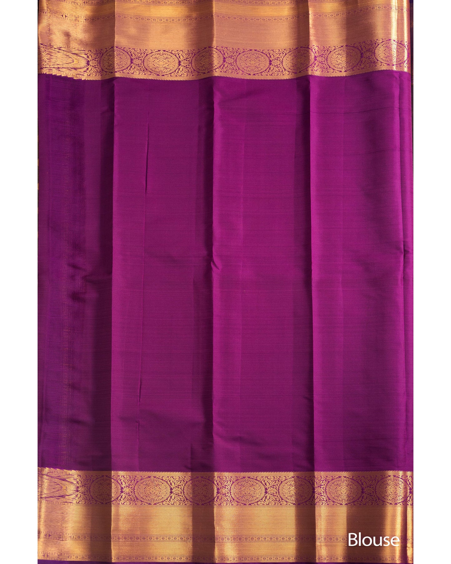 Light Brown With Purple Pallu Pure Silk Signature Blend Saree