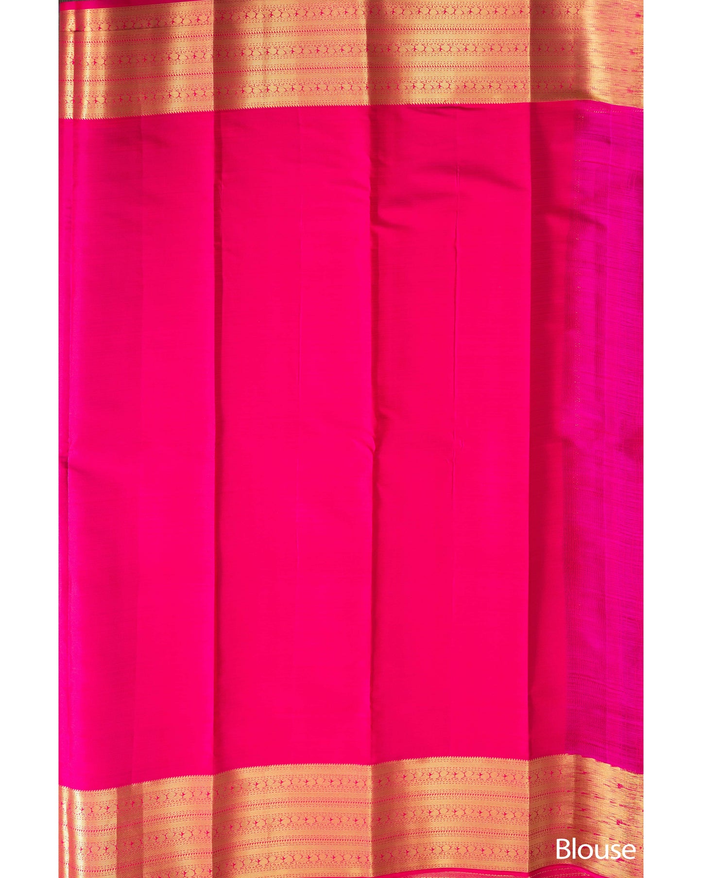 Light Saffire Green With Rani Pink Pallu Pure Silk Signature Blend Saree