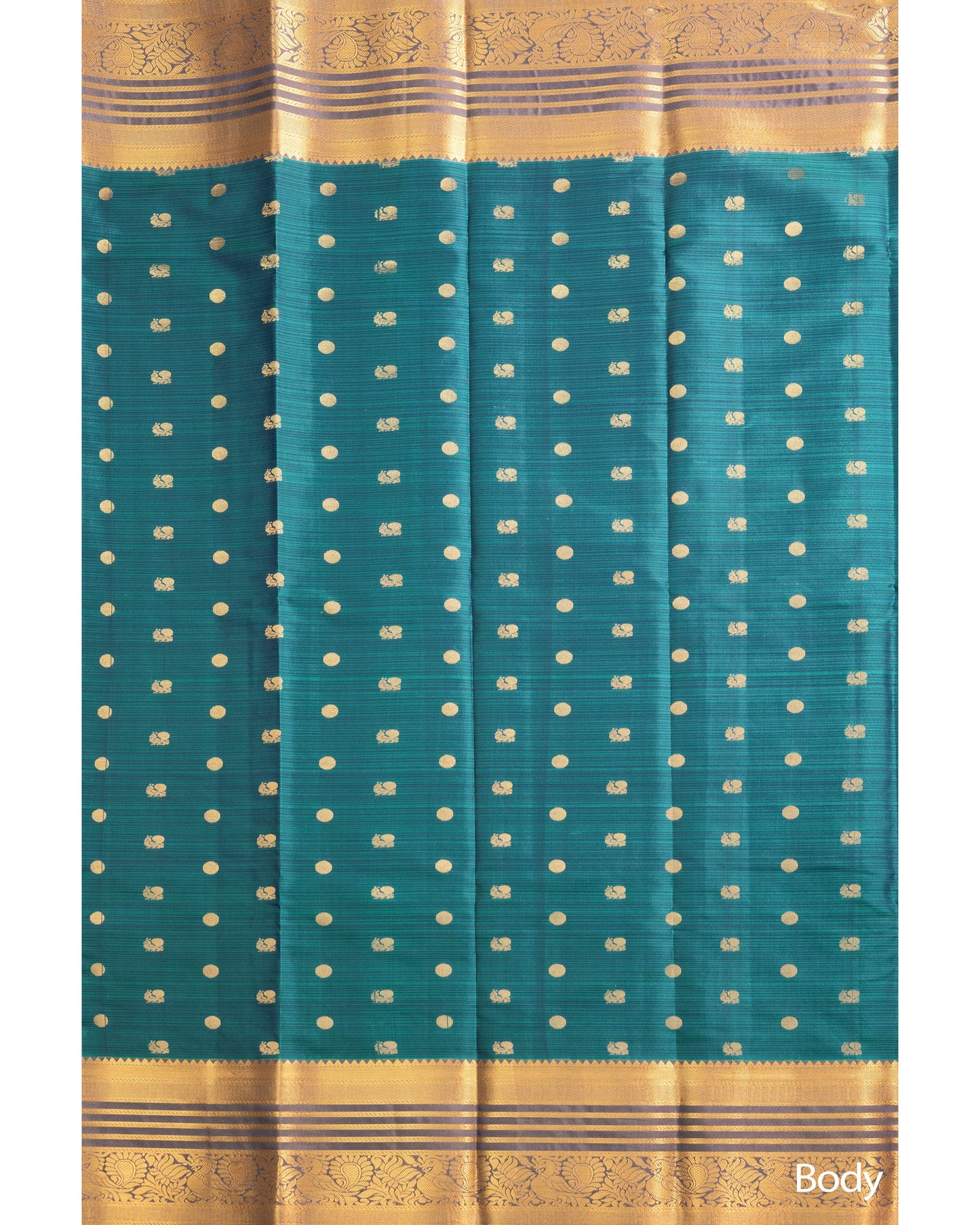 Pastel Greyish Green With Tasar Colour Pallu Pure Silk Signature Blend Saree