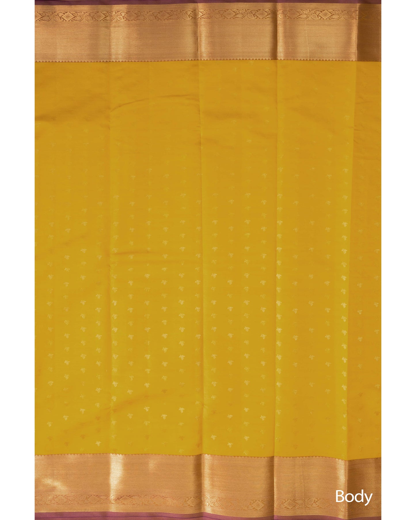 Lemon Yellow With Burgundy Colour Pallu Pure Silk Signature Blend Saree