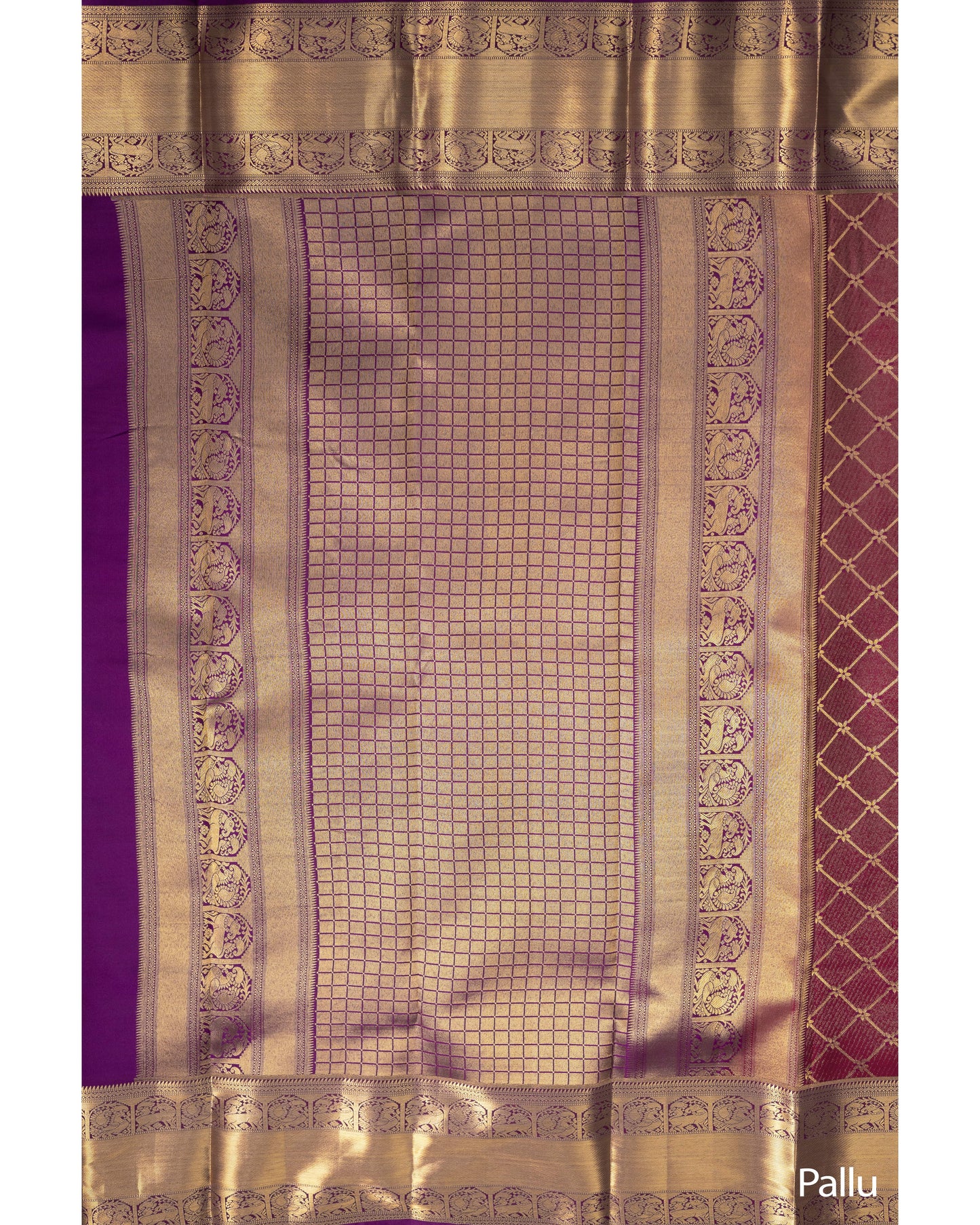 Deep Rani Pink With Burgundy Pallu Pure Silk Signature Blend Saree