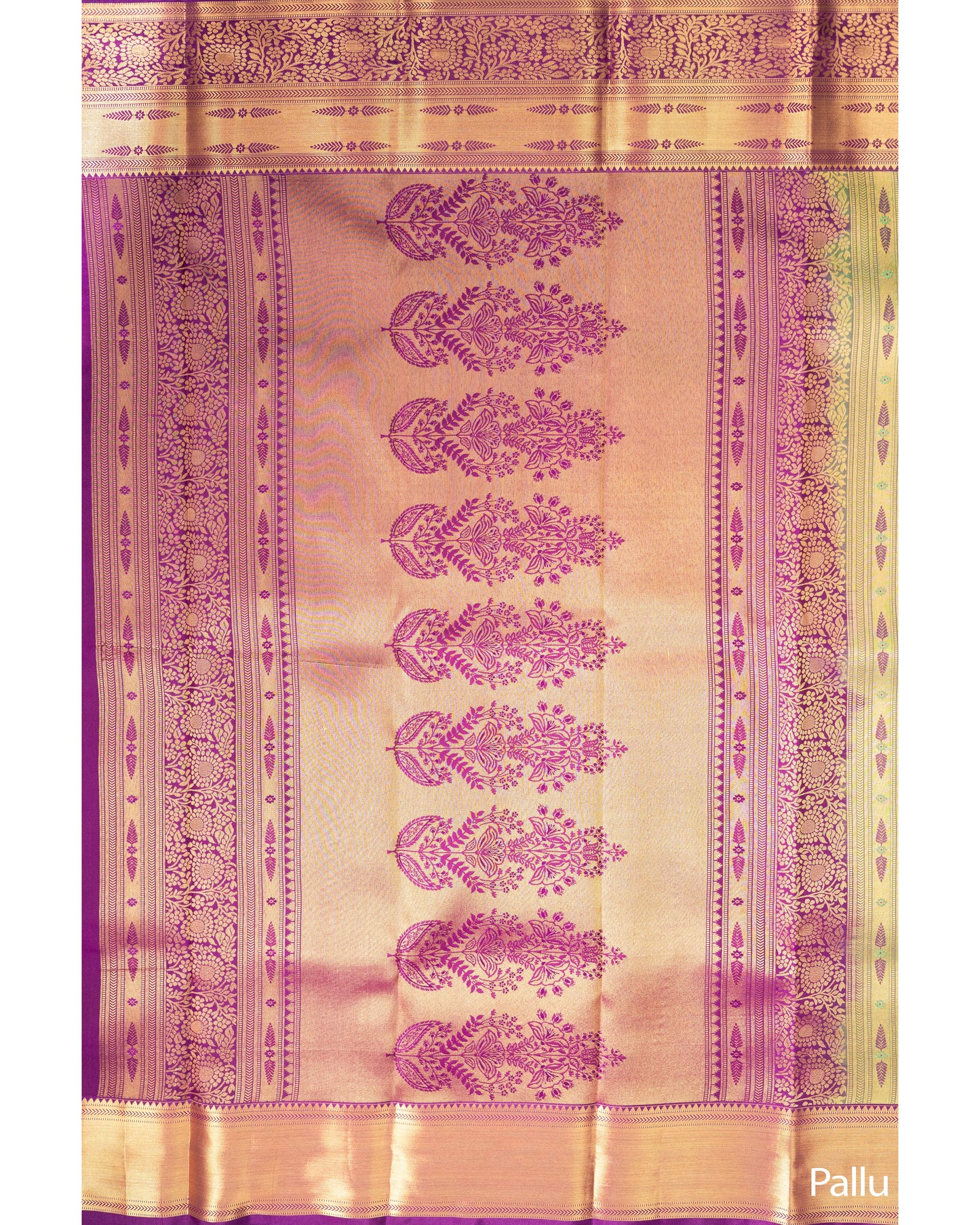 Pastel Pista Green With Burgundy Pallu Pure Silk Signature Blend Saree