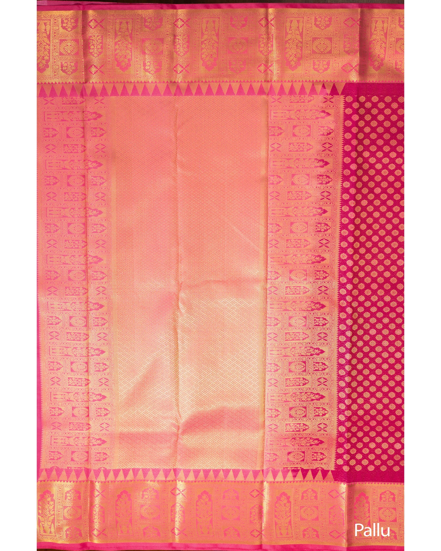 Rani Pink With Pastel Pink Pallu Pure Silk Signature Blend Saree