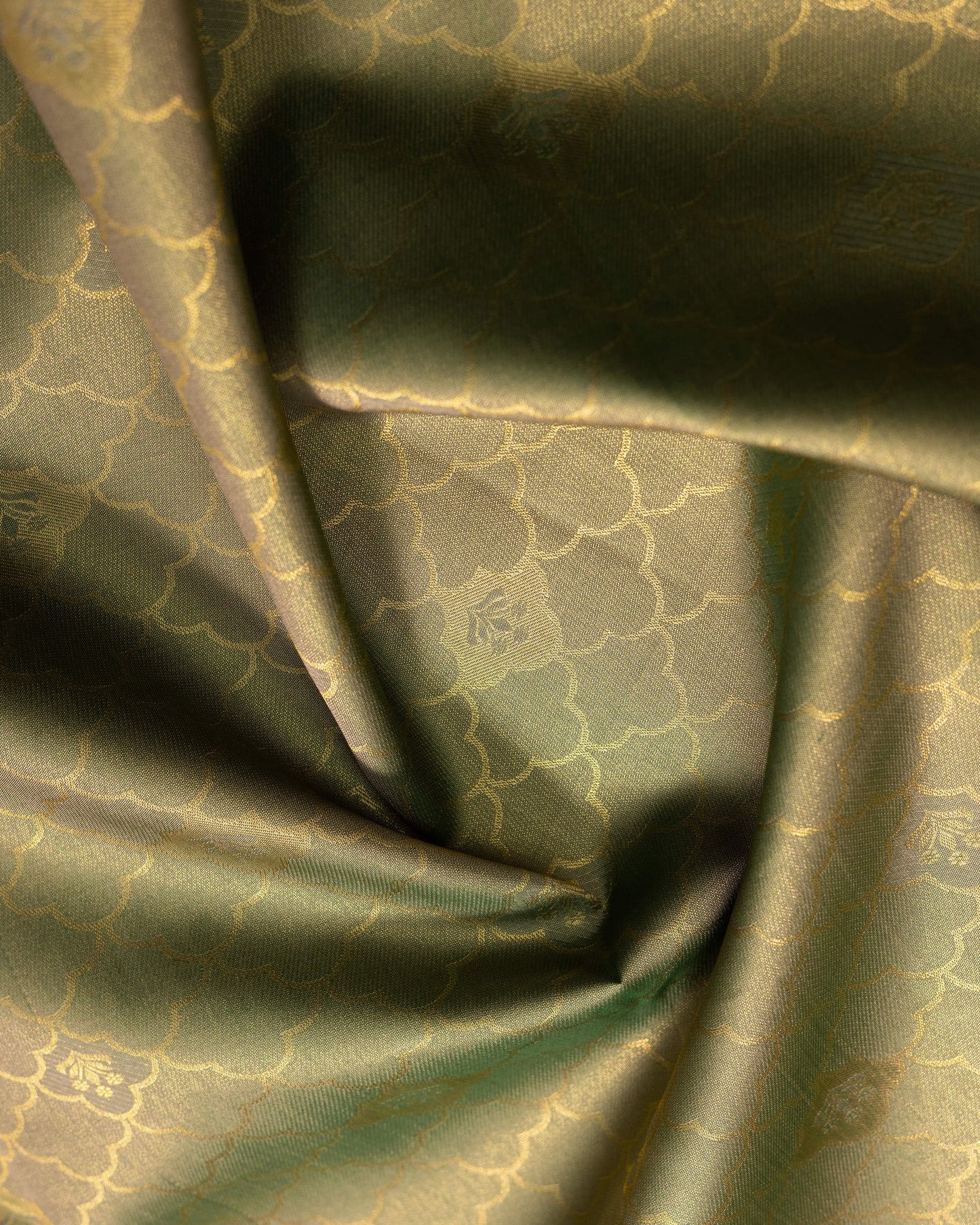 Greyish Green With Tasar Colour Pallu Pure Silk Signature Blend Saree