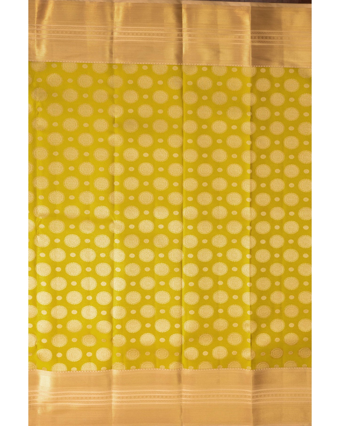 Lemonish Green With Tasar Colour Pallu Pure Silk Signature Blend Saree