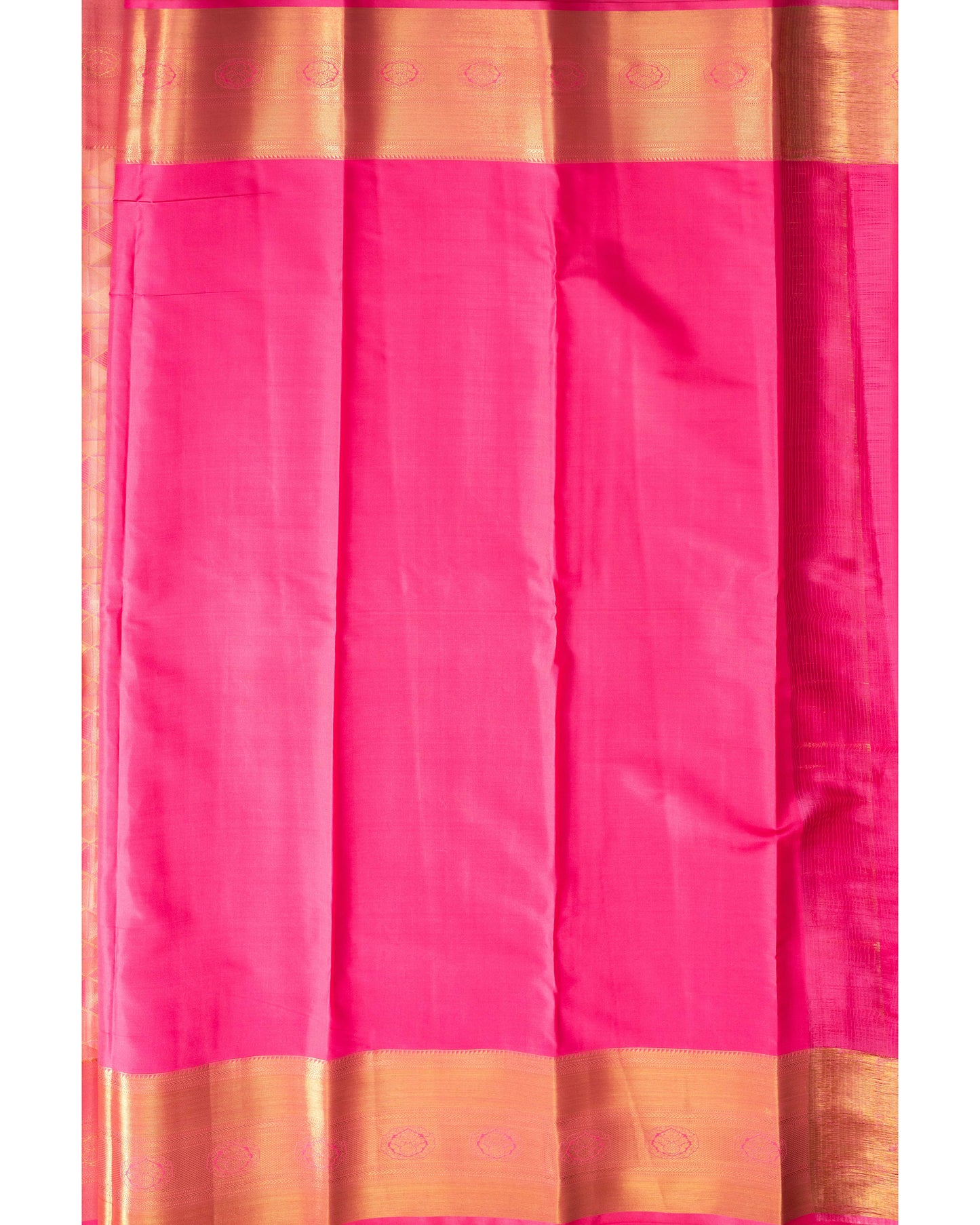 Tasar And Pink With Pink Pallu Pure Silk Signature Blend Saree