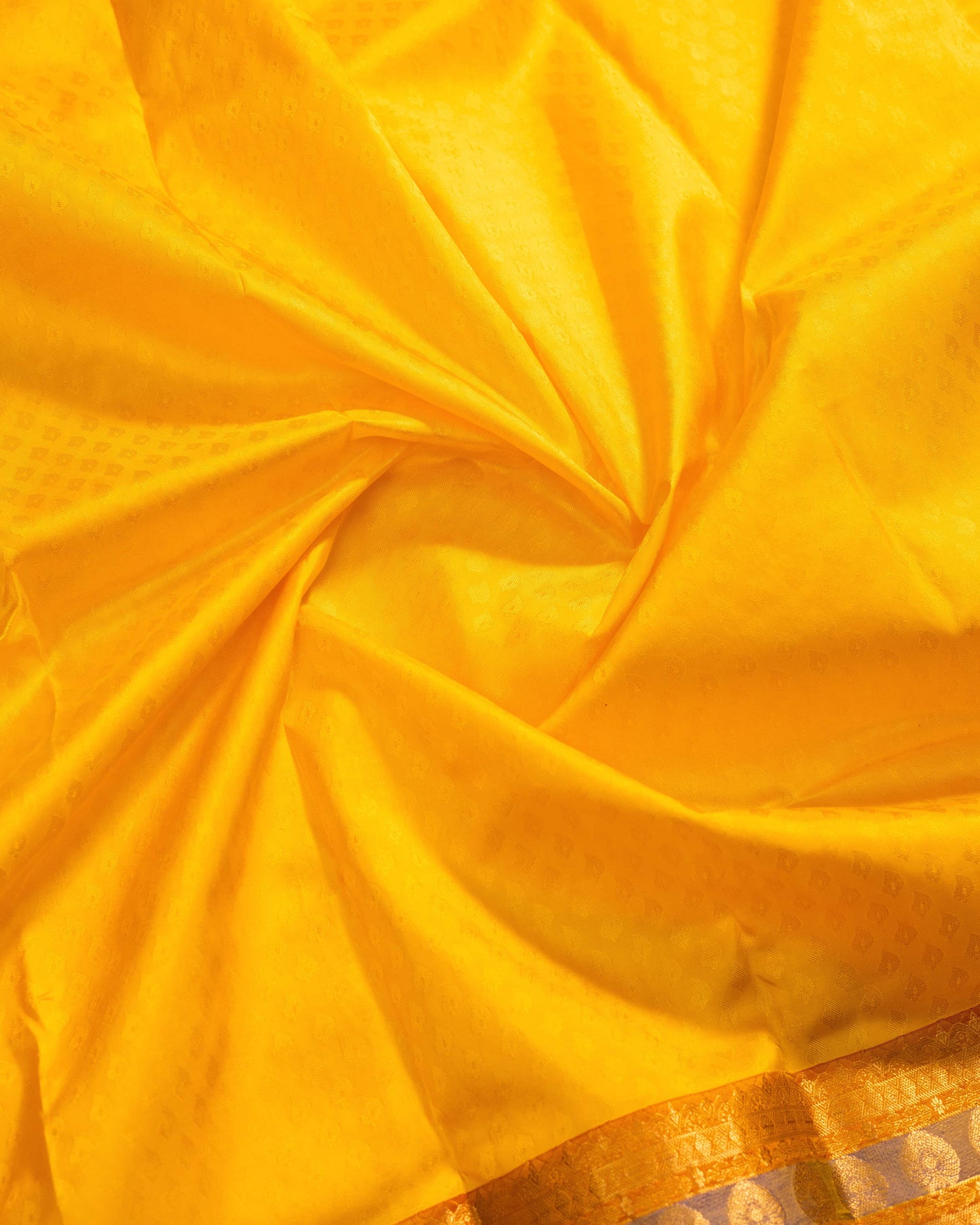 Lemon Yellow With Rani Pink Pallu Pure Silk Gift Saree