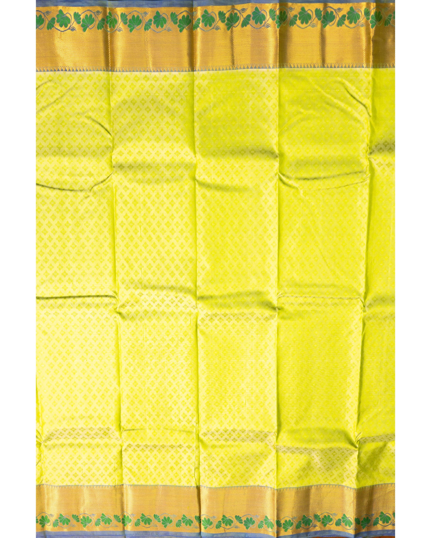 Pastel Pista Green With Blueish Green Pallu Pure Silk Gift Saree