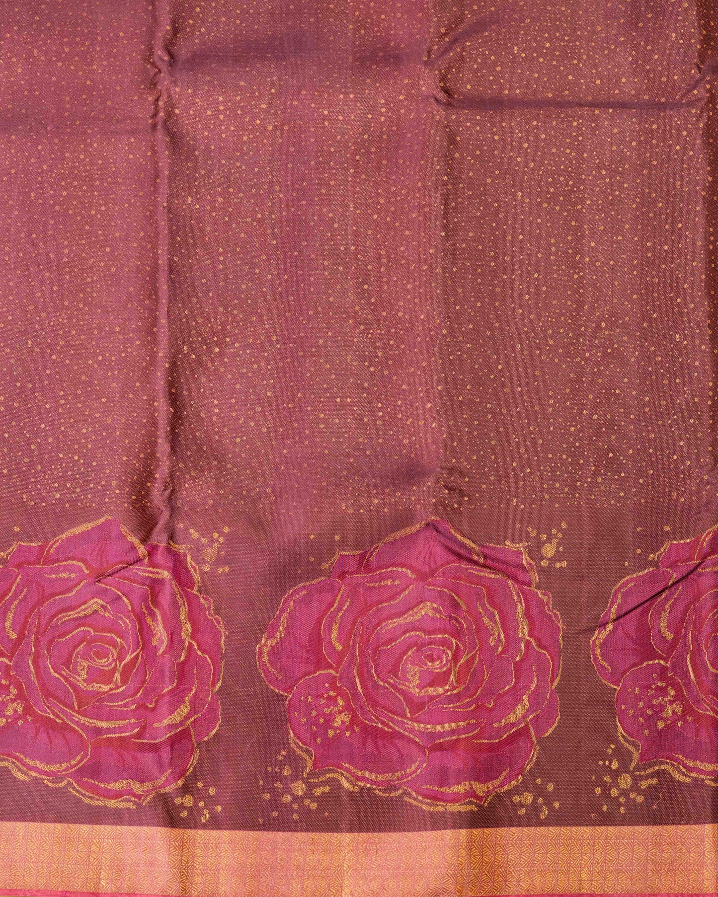 DUAL TONE PASTEL BURGANDY  COLOUR WITH GOLD ZARI