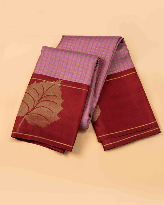 RUST COLOUR  BORDER AND PASTEL PISTA PINK AND GREY BODY