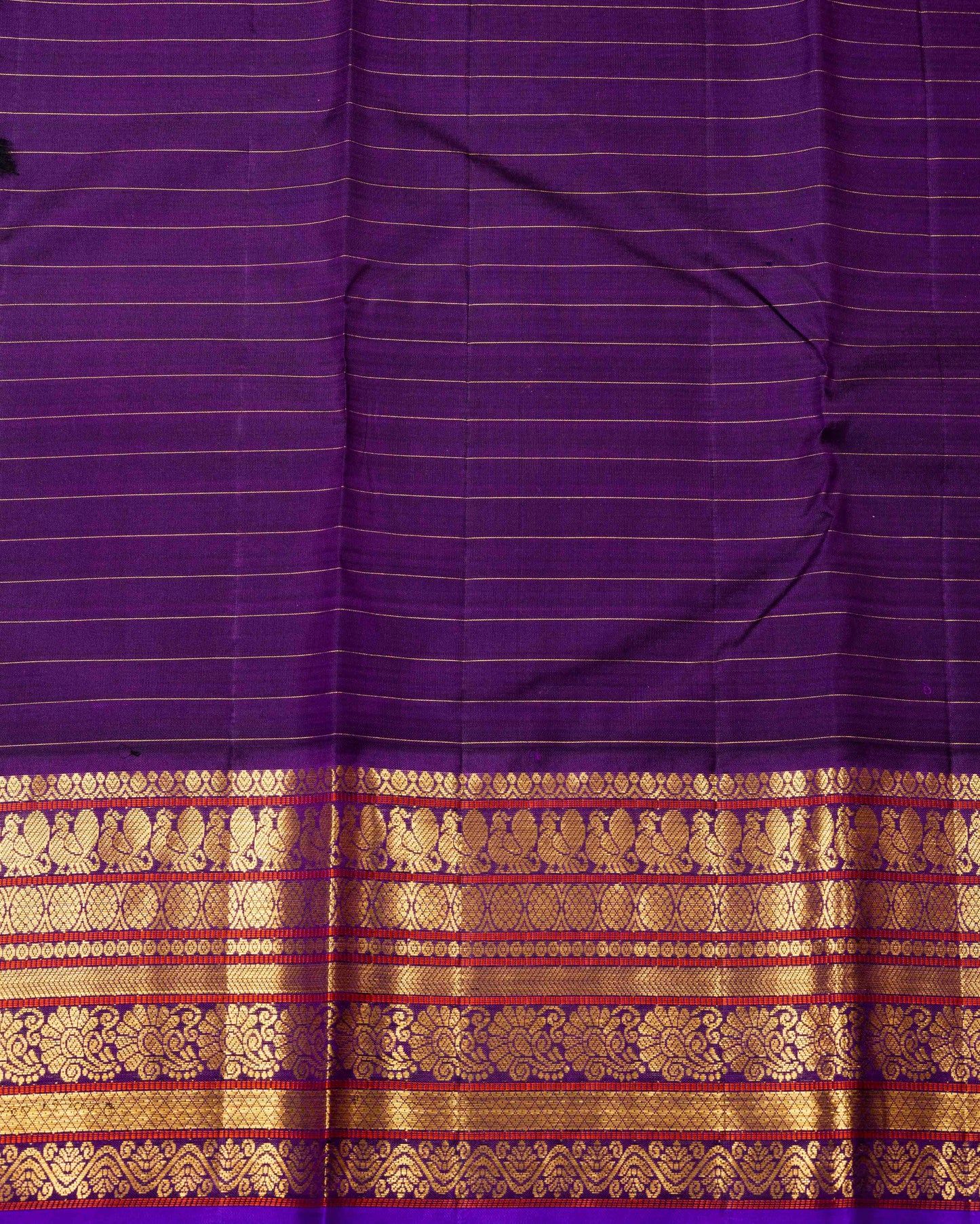 WOVEN VIOLET BURGANDY BORDER BODY LEMON YELLOW