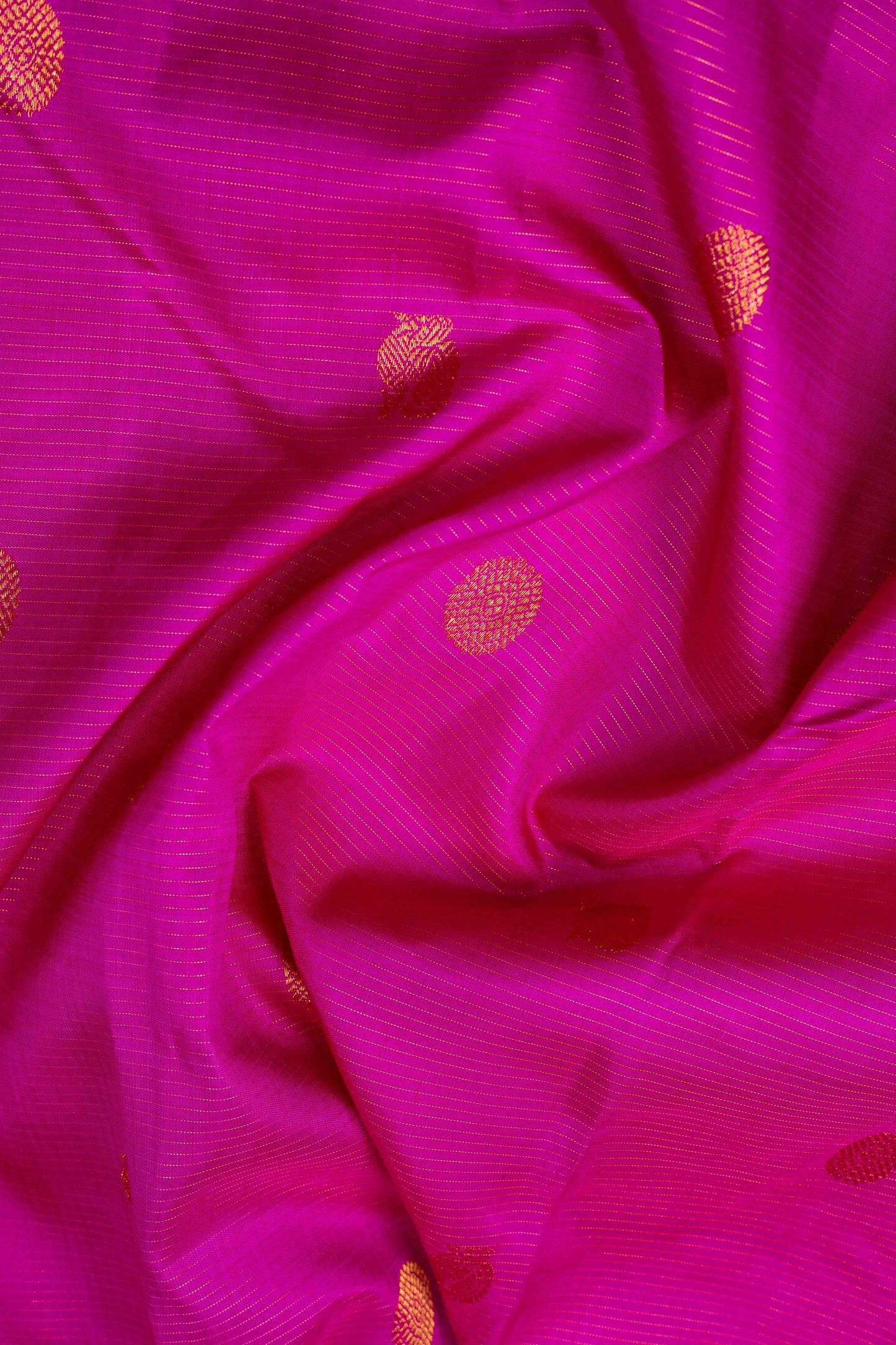 WOVEN ATTACHED DARK GREEN BORDER, BODY RANI PINK