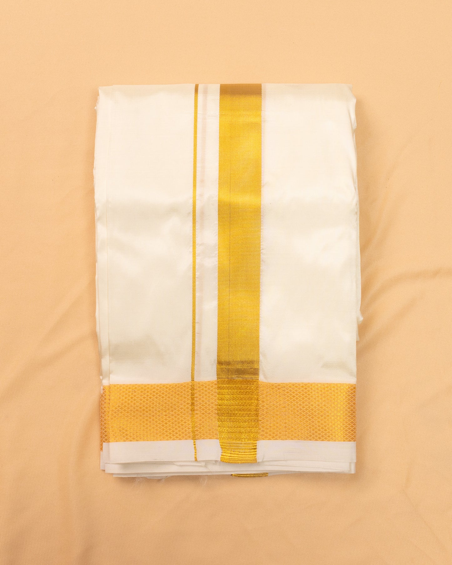 Half White Pure Mix Dhoti