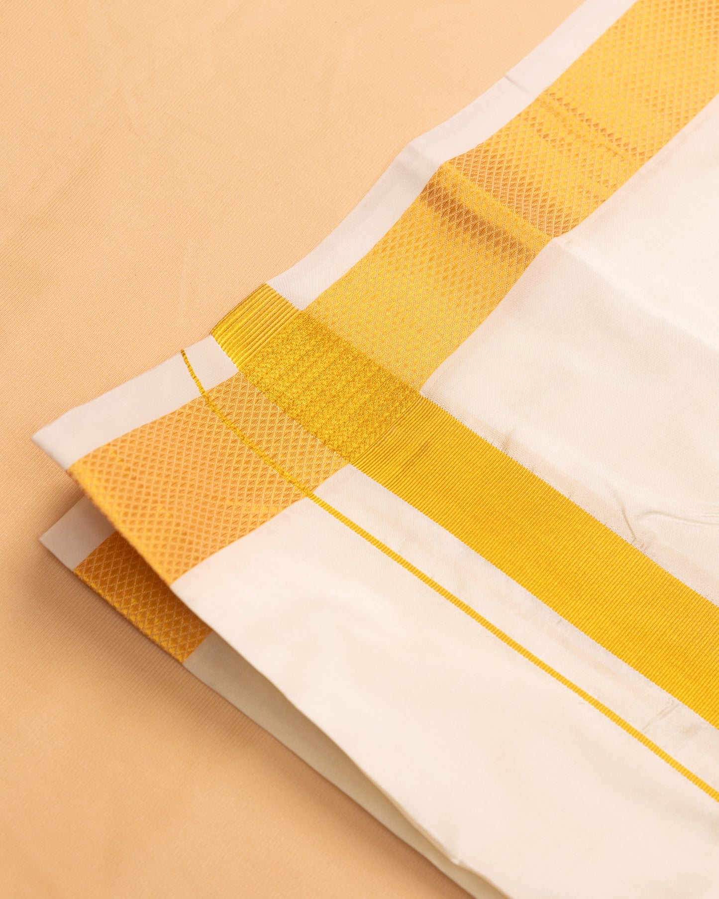 Half White Pure Mix Dhoti