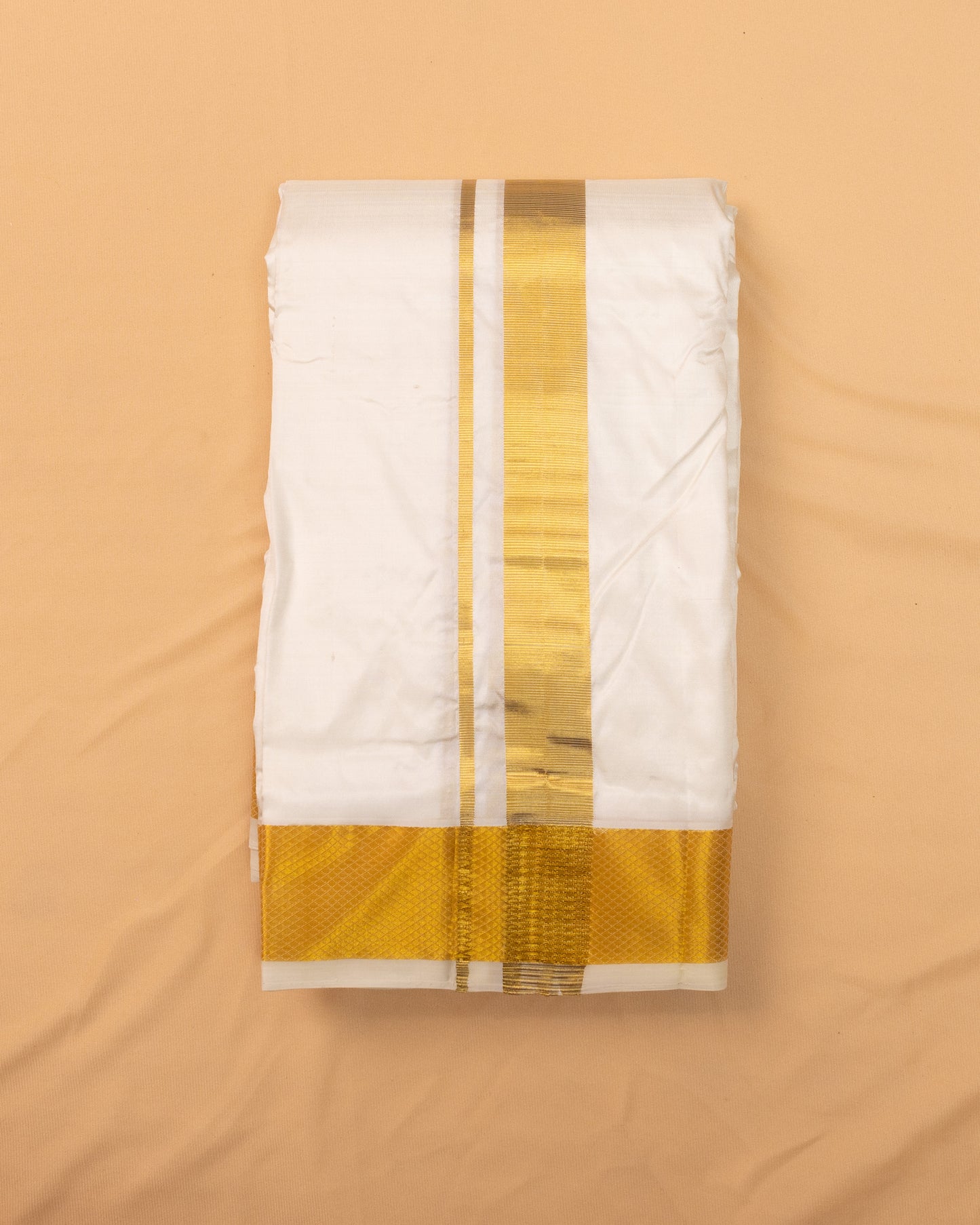 Half White Pure Mix Dhoti