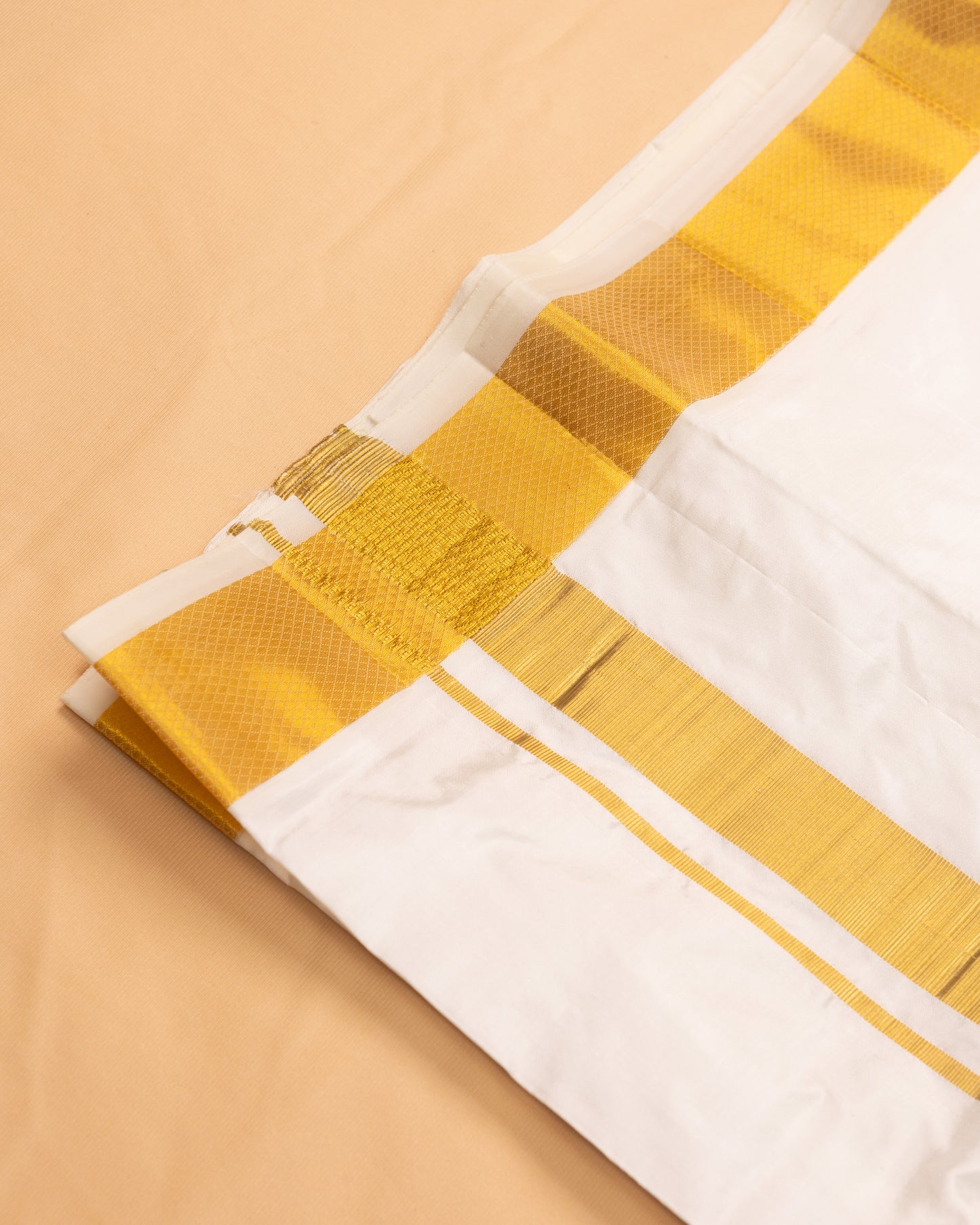 Half White Pure Mix Dhoti