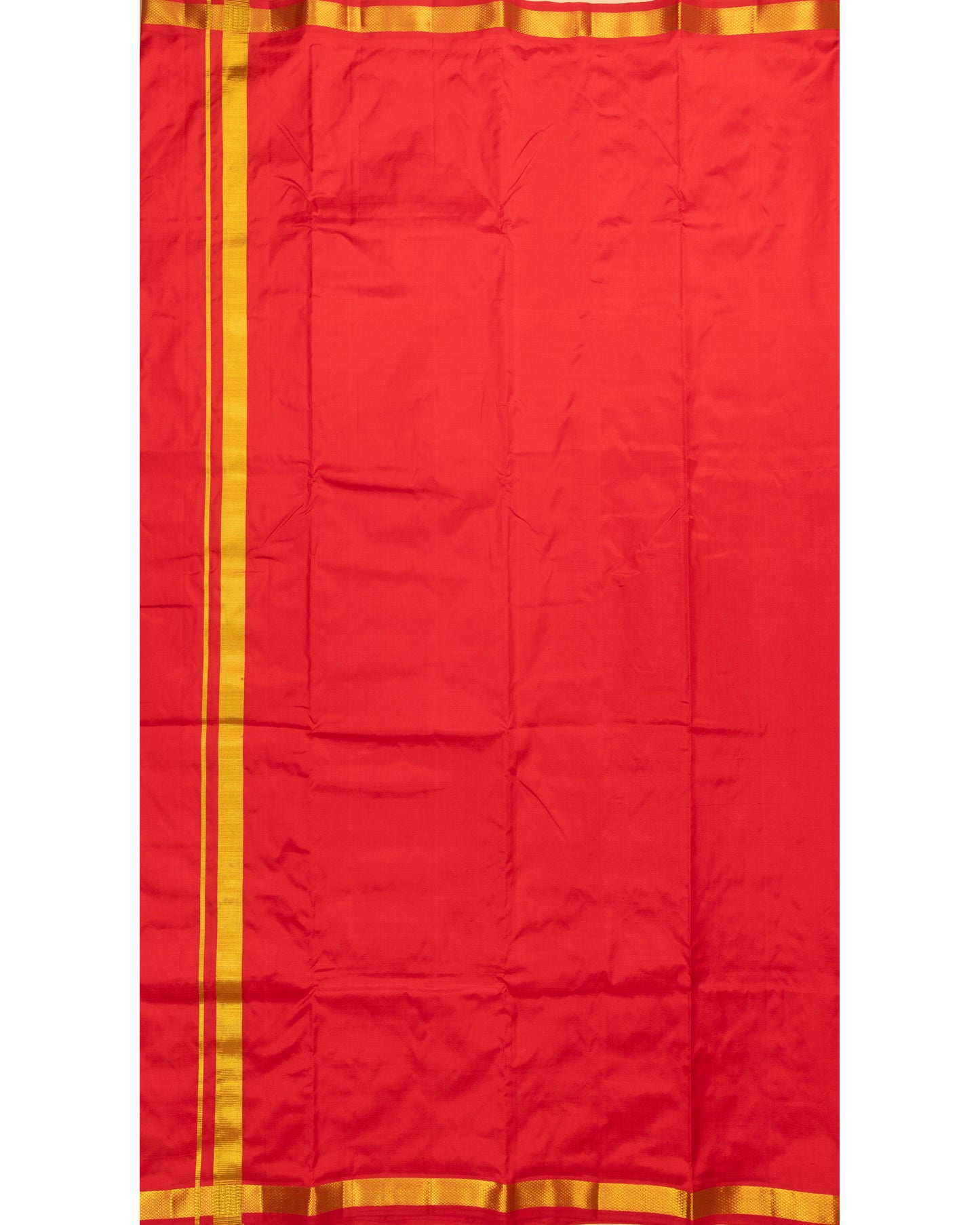 Red Pure Silk Dhoti