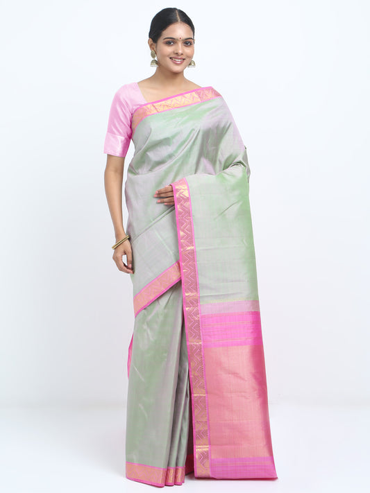 Silver Whisper Silk Saree