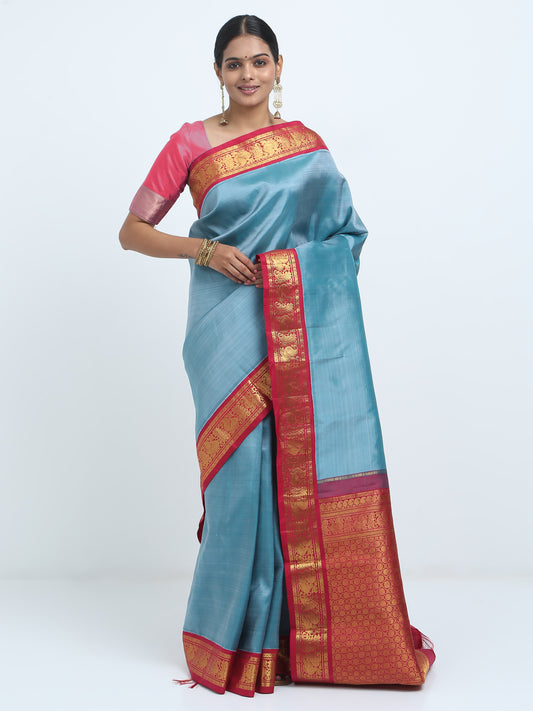 Ice Pearl Silk Saree